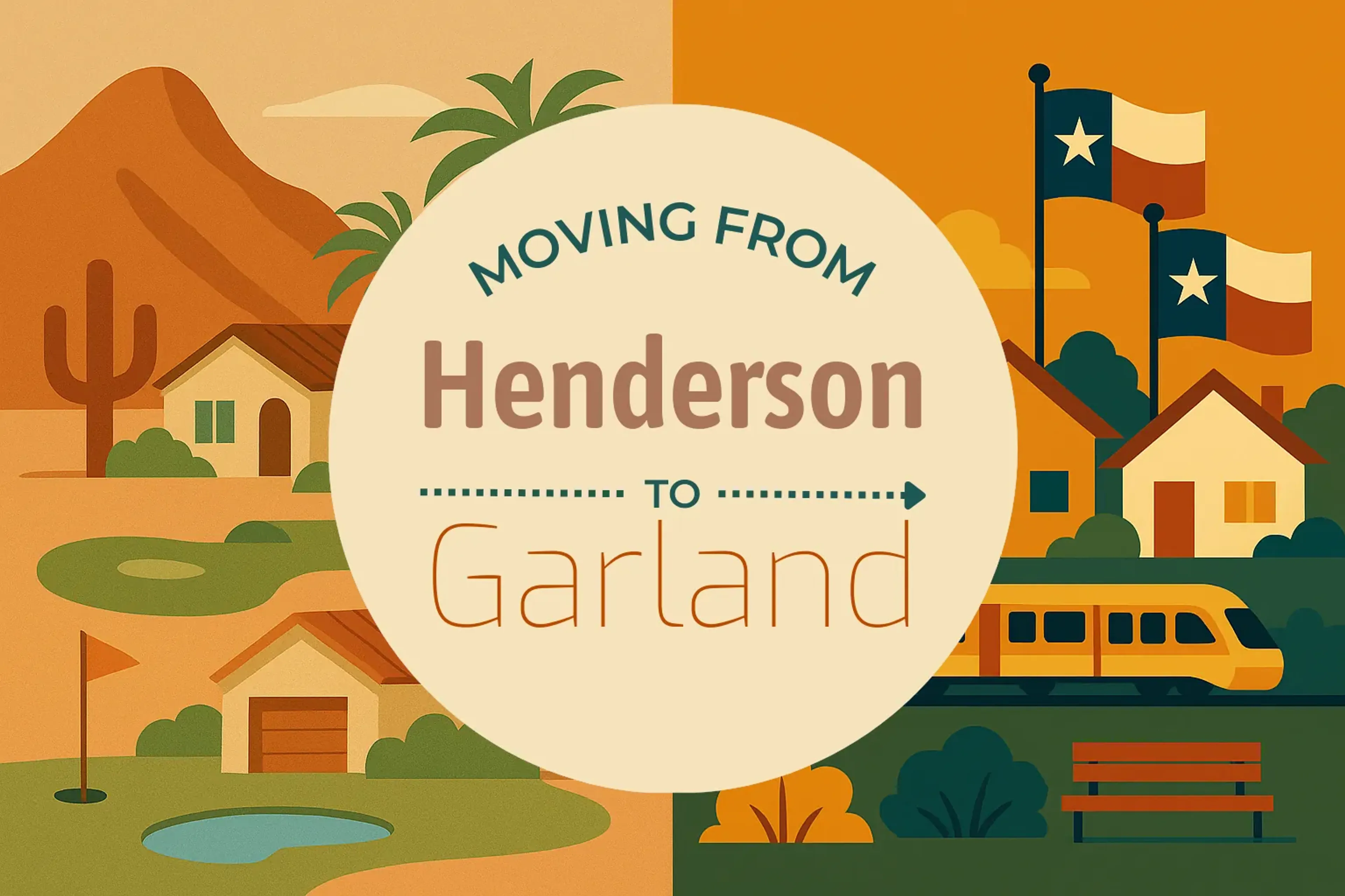 Side-by-side comparison of Henderson to Garland moving companies