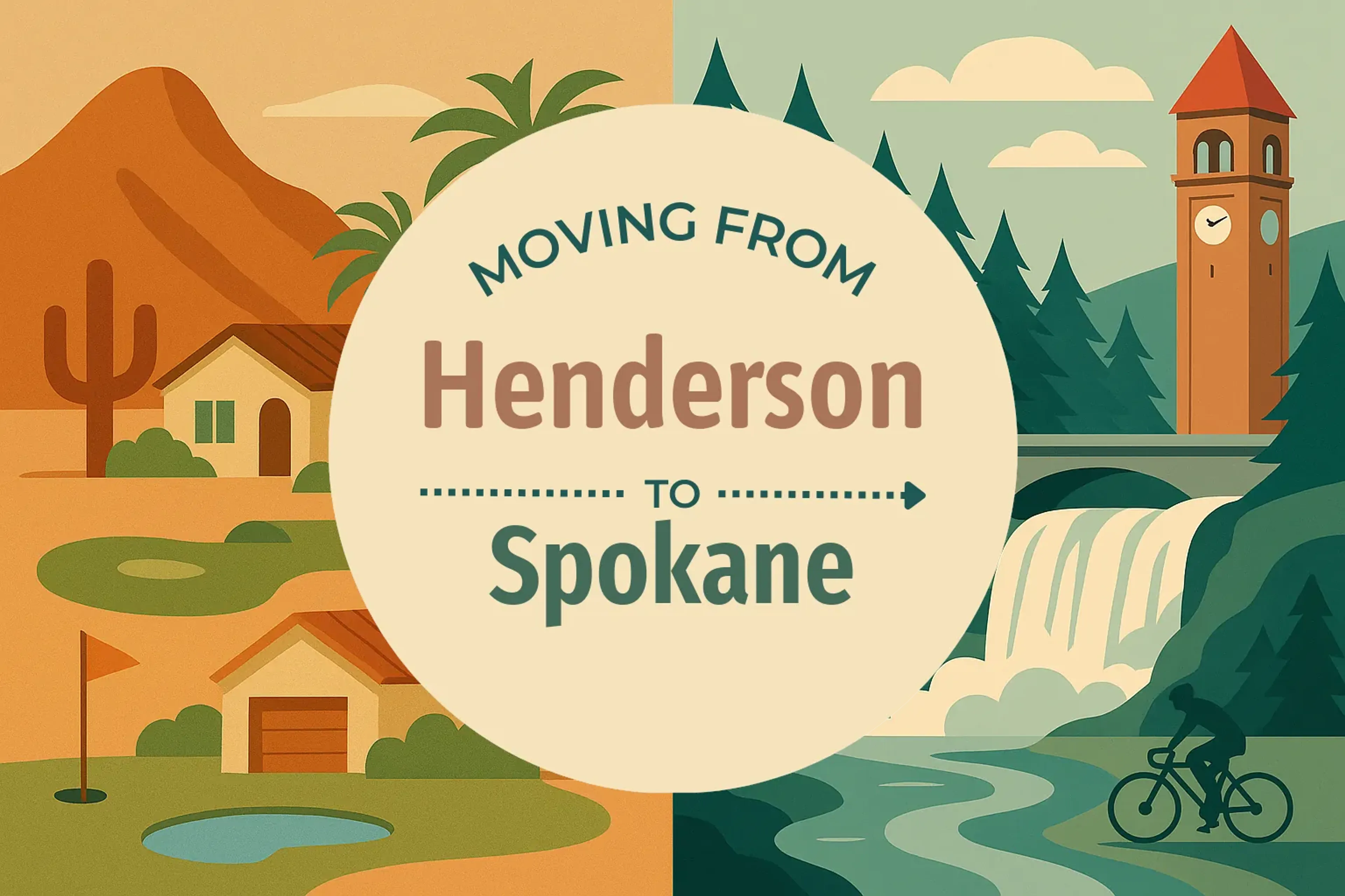 Side-by-side comparison of Henderson to Spokane moving companies