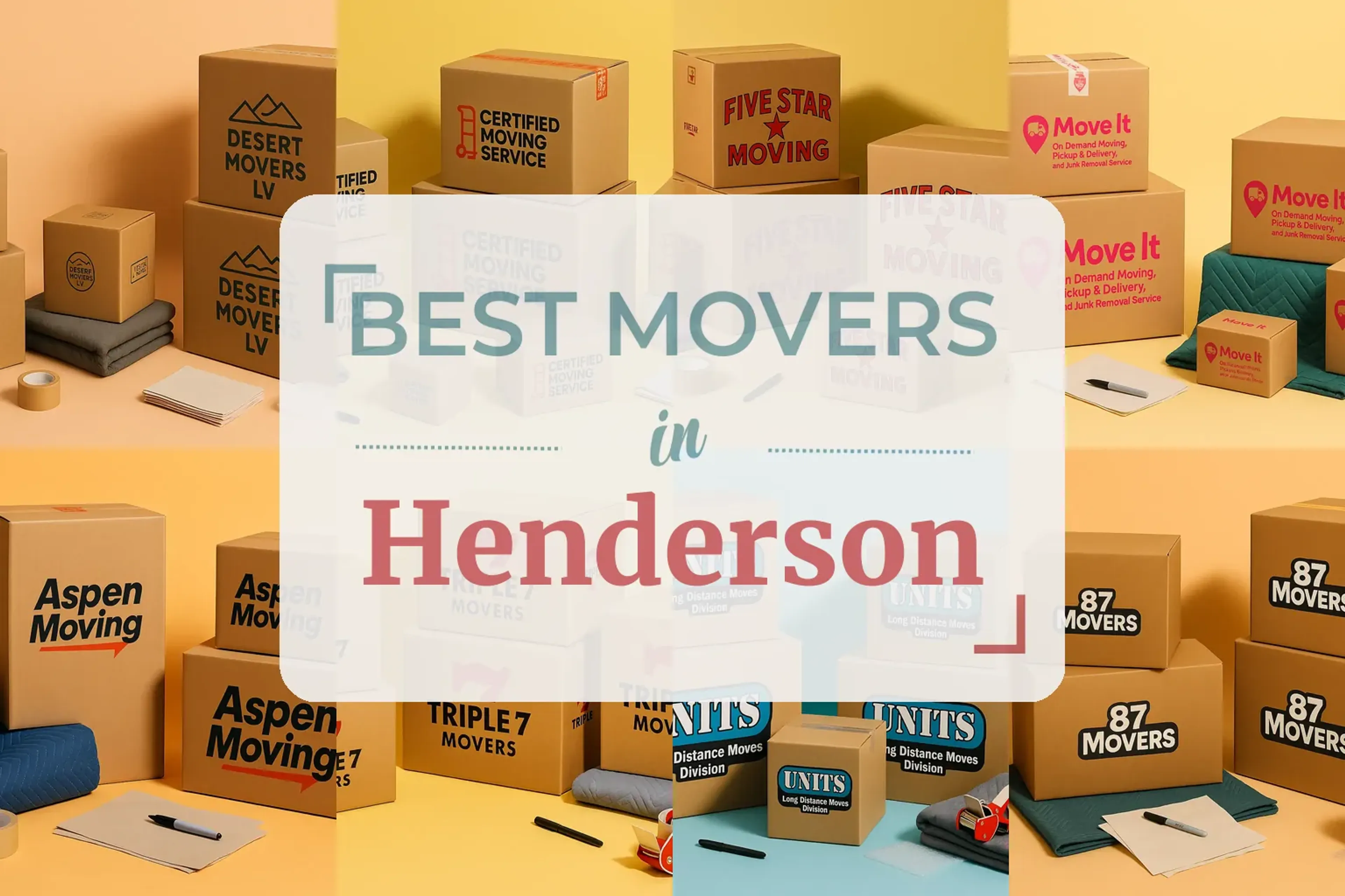 Side-by-side comparison of Henderson moving companies