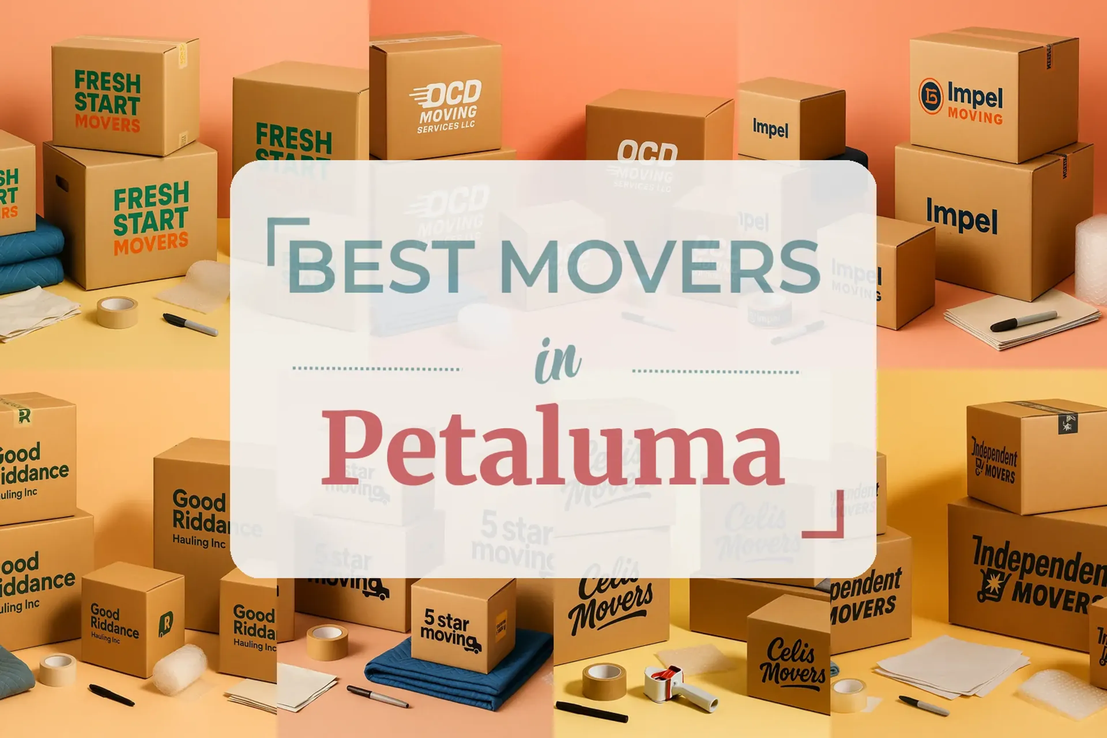 Side-by-side comparison of Petaluma moving companies