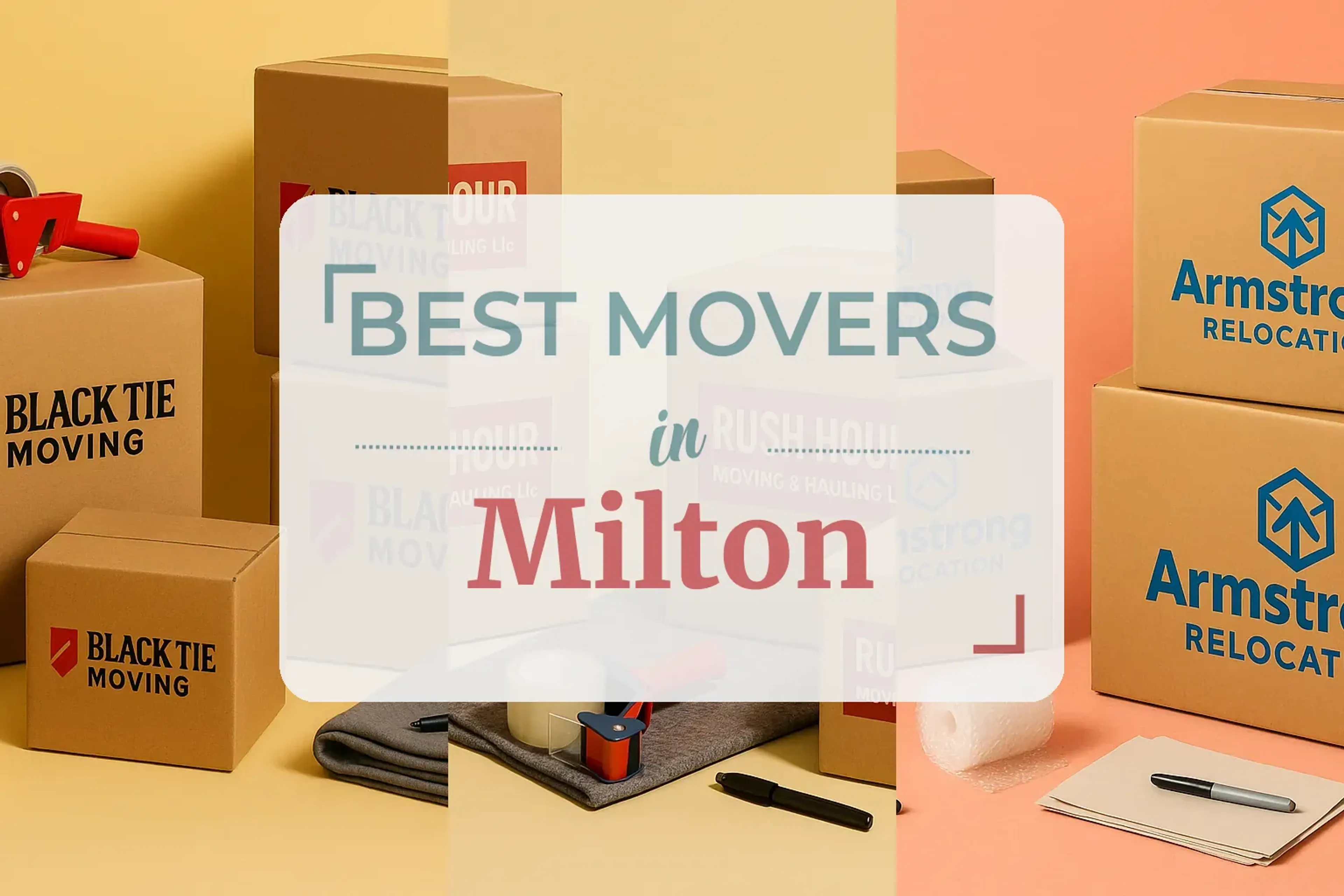 Side-by-side comparison of Milton moving companies