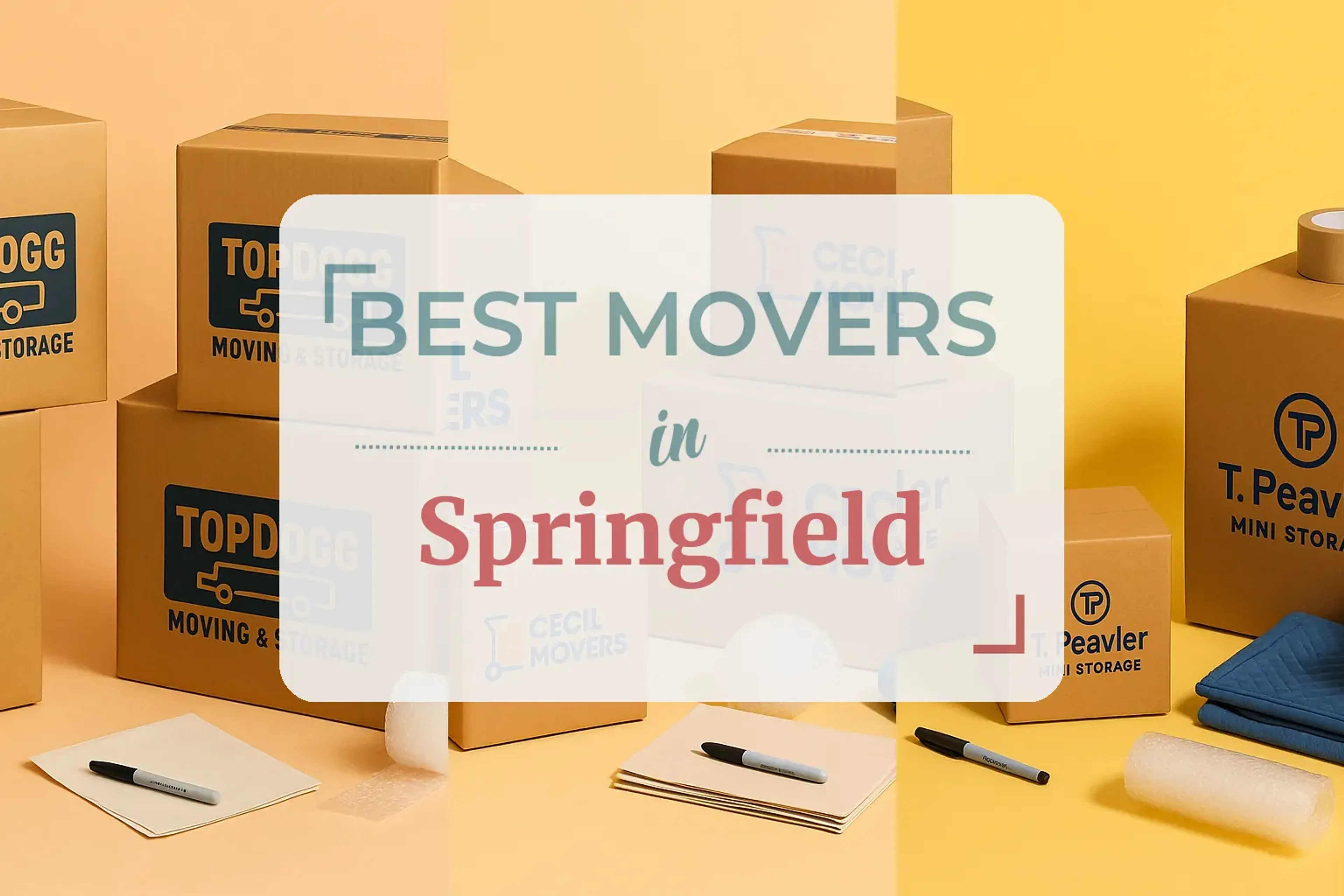 Side-by-side comparison of Springfield moving companies