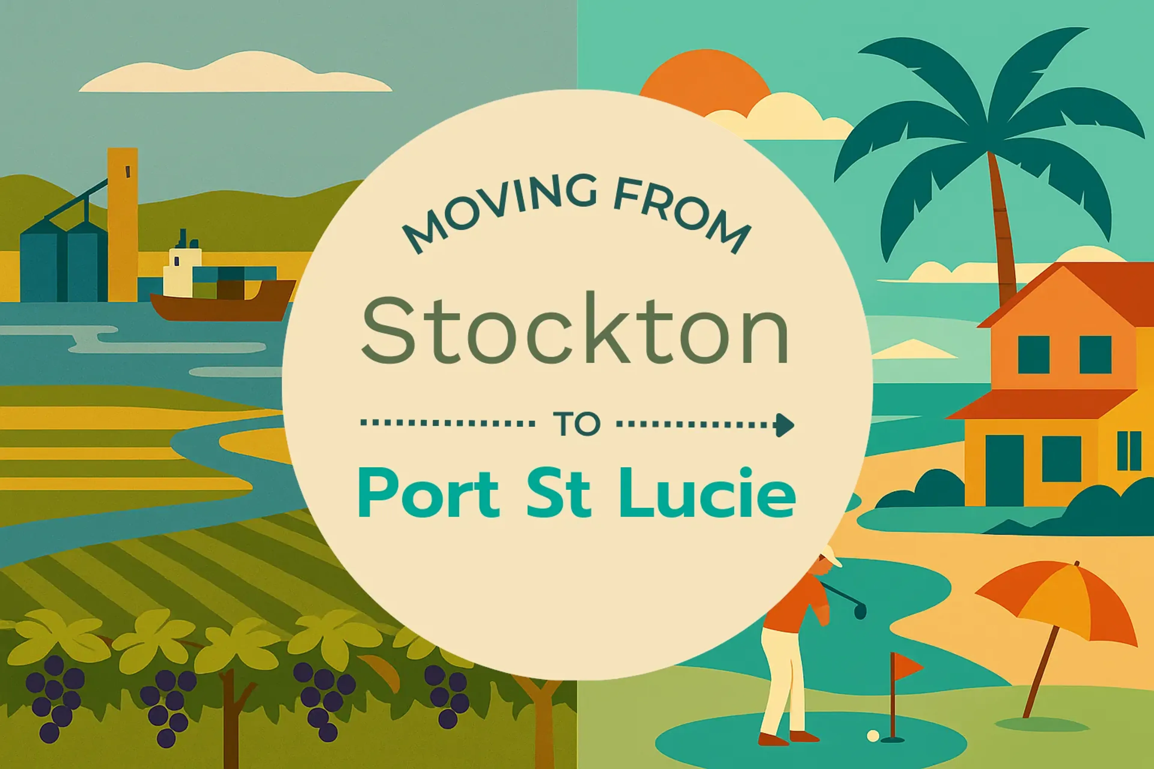 Side-by-side comparison of Stockton to Port St. Lucie moving companies