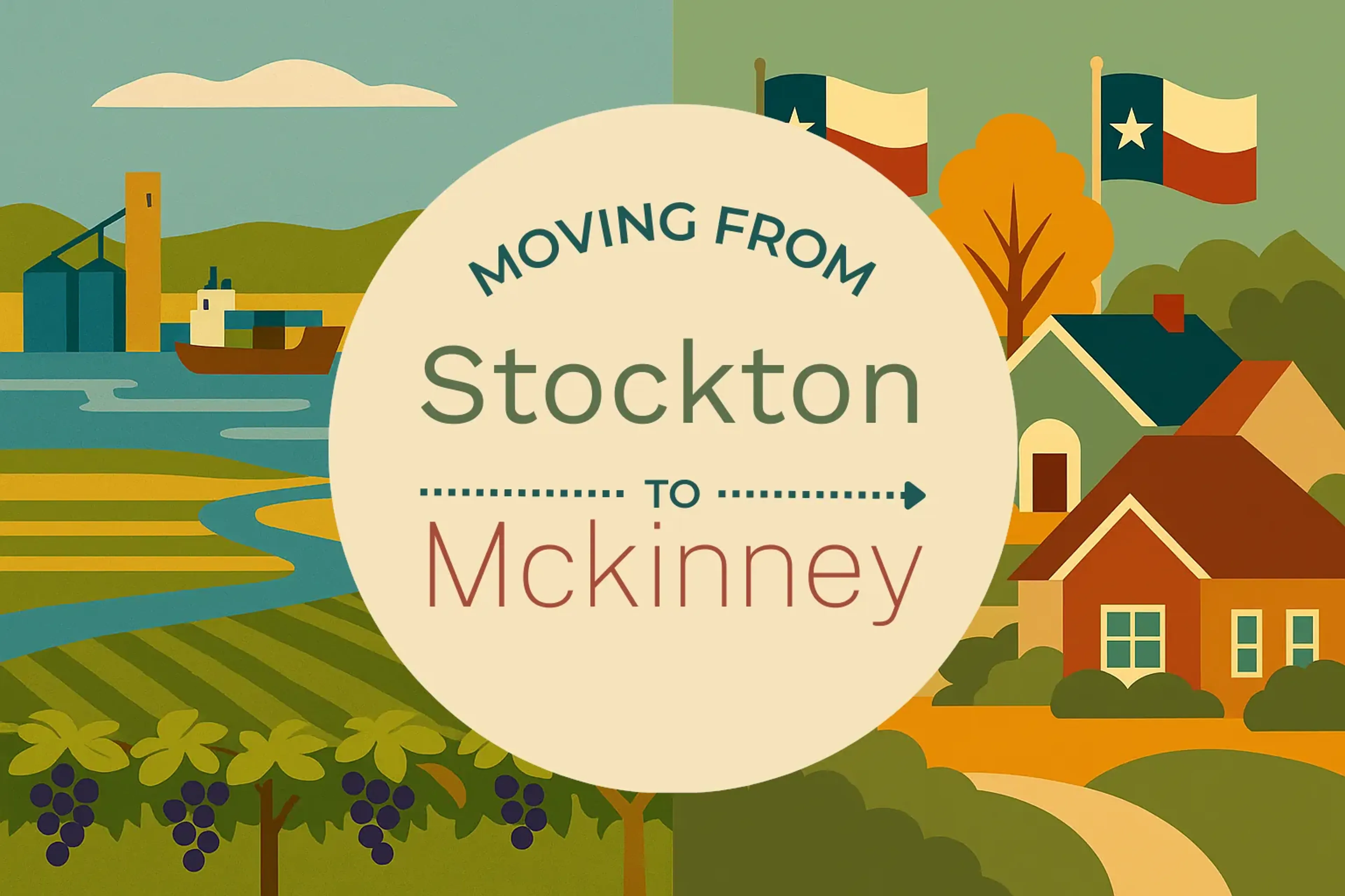 Side-by-side comparison of Stockton to Mckinney moving companies