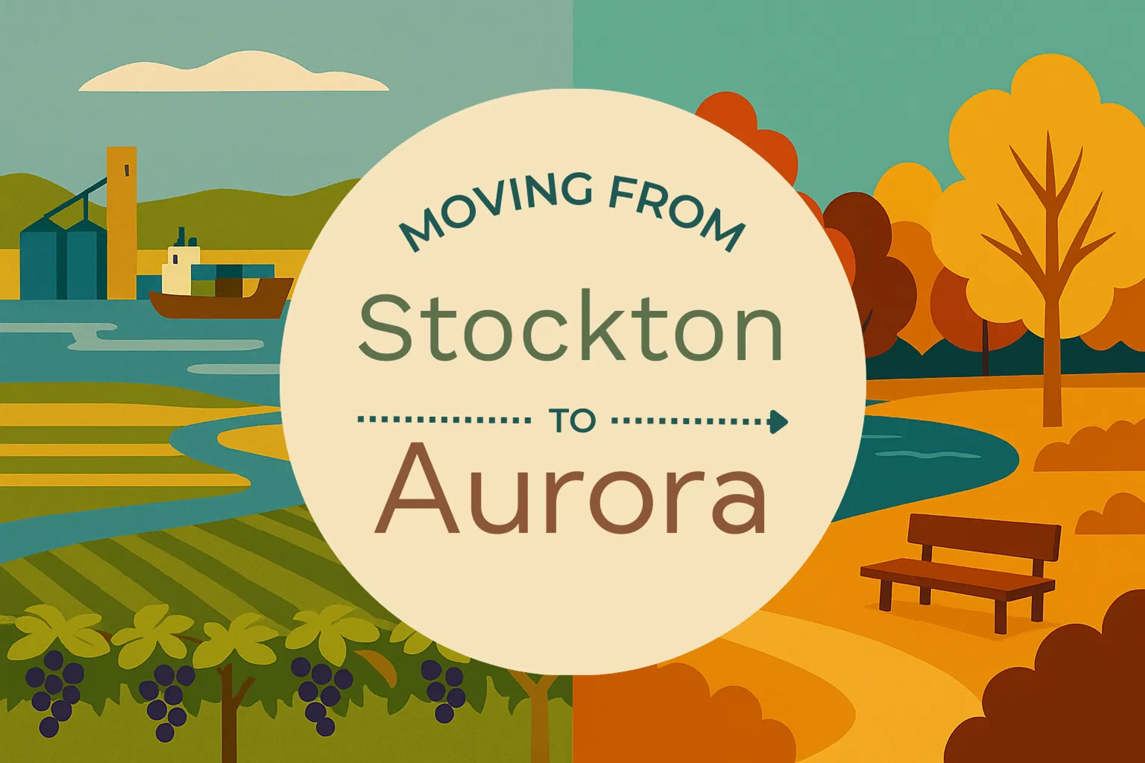 Side-by-side comparison of Stockton to Aurora moving companies