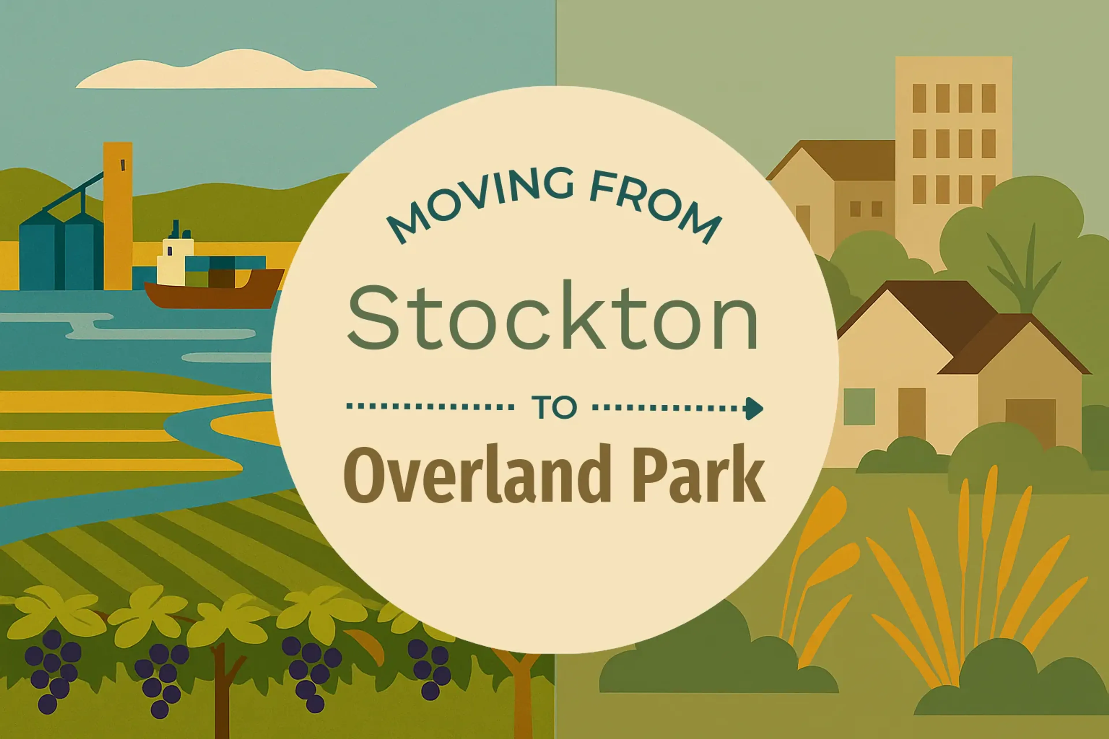 Side-by-side comparison of Stockton to Overland Park moving companies