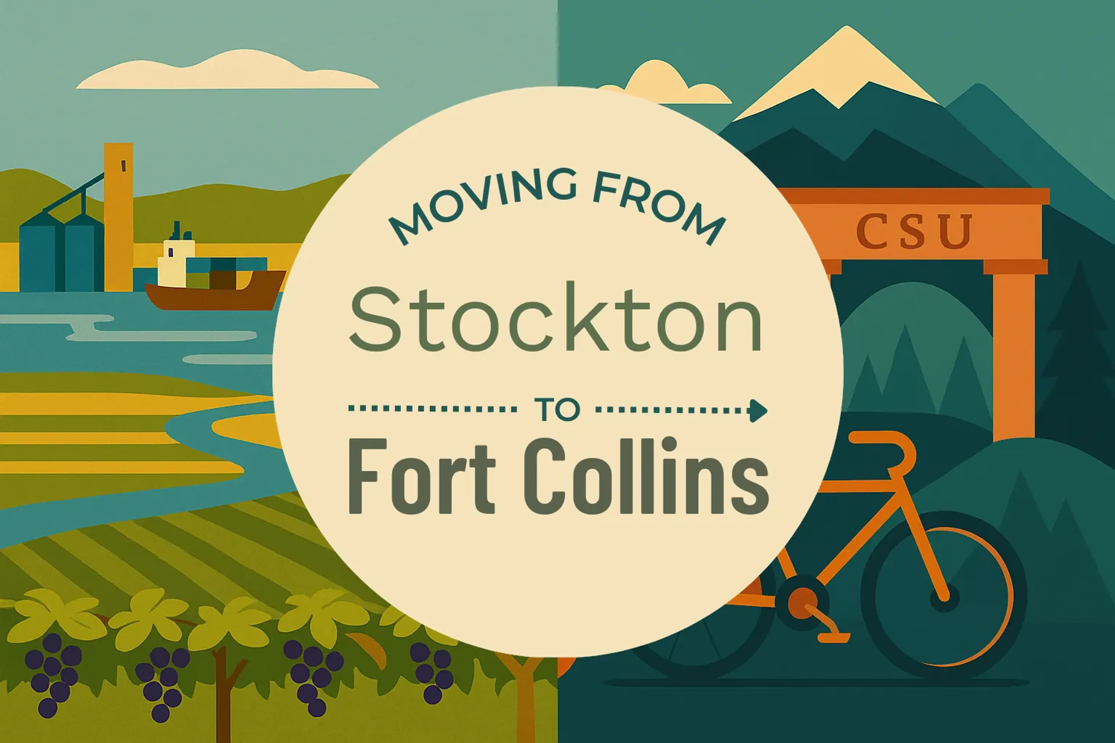 Side-by-side comparison of Stockton to Fort Collins moving companies
