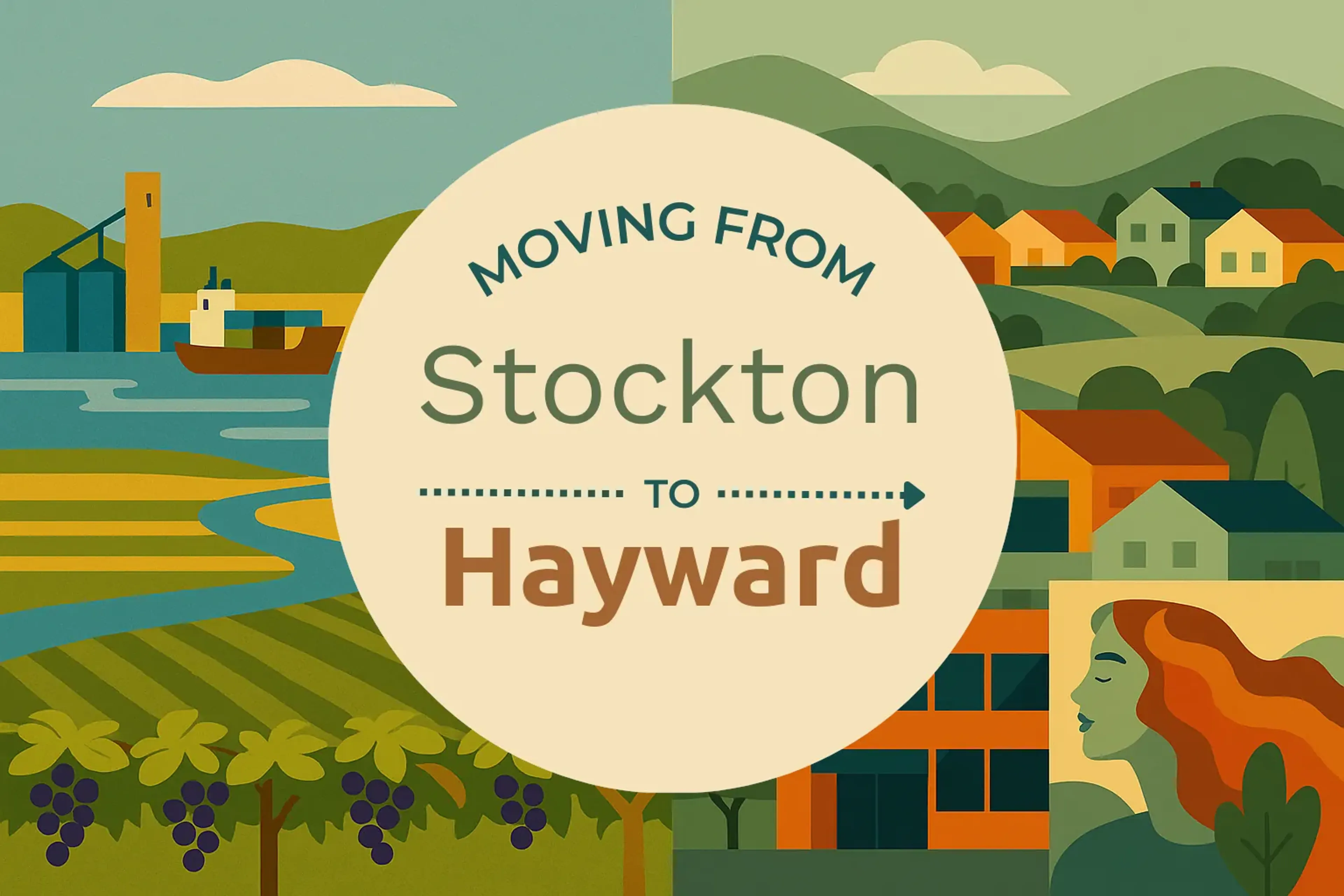 Side-by-side comparison of Stockton to Hayward moving companies