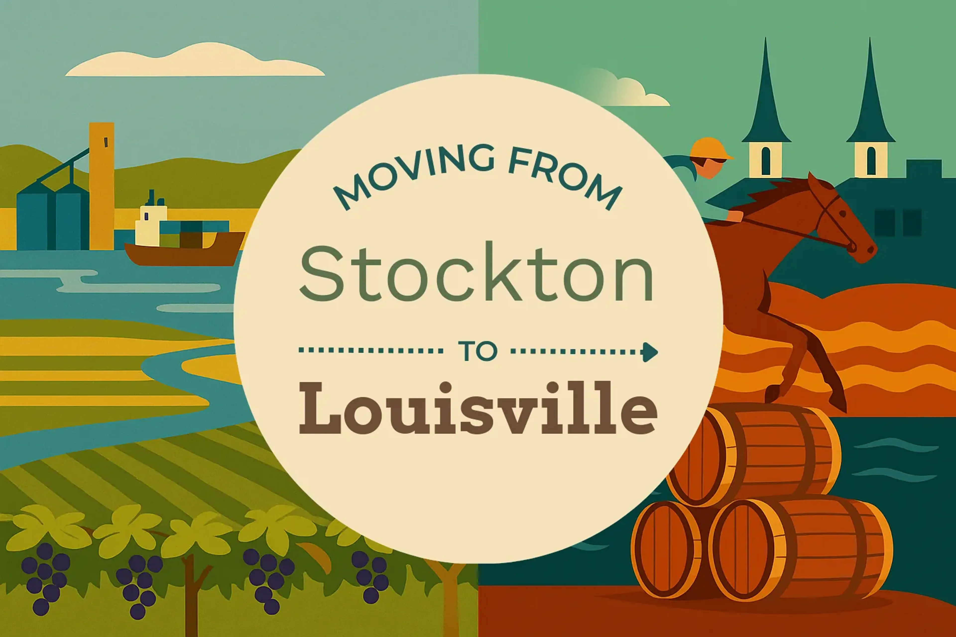 Side-by-side comparison of Stockton to Louisville moving companies