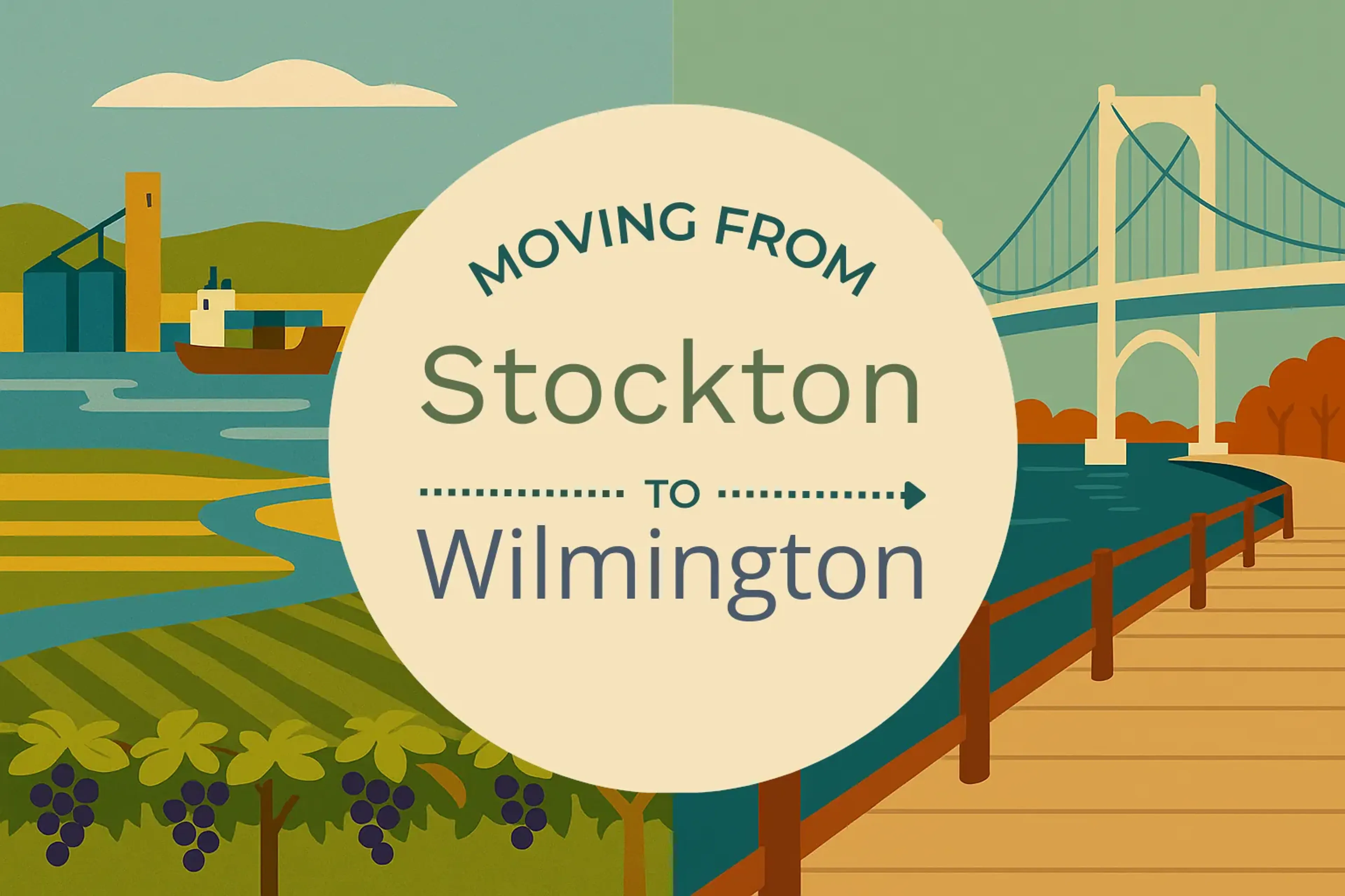 Side-by-side comparison of Stockton to Wilmington moving companies