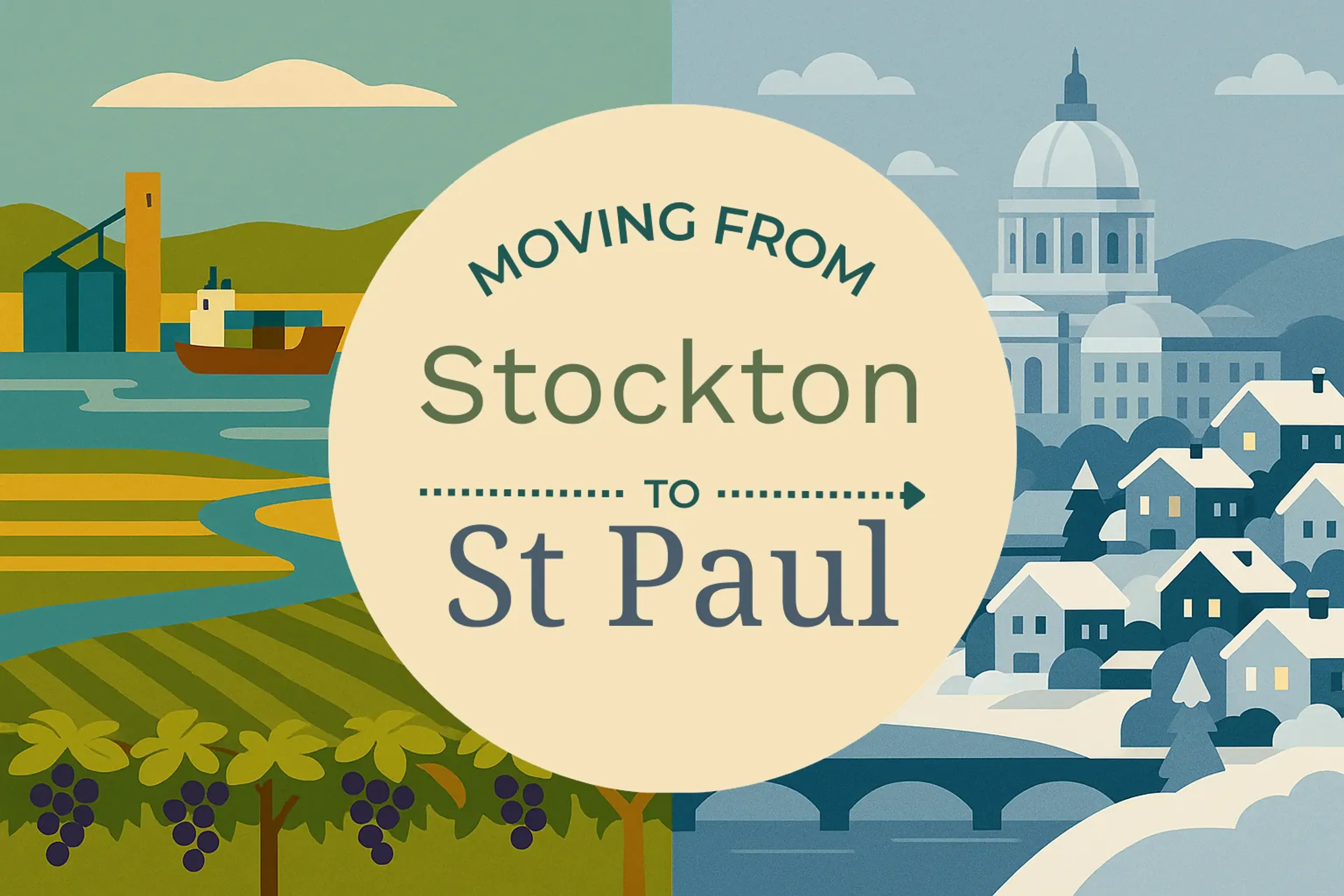 Side-by-side comparison of Stockton to St. Paul moving companies