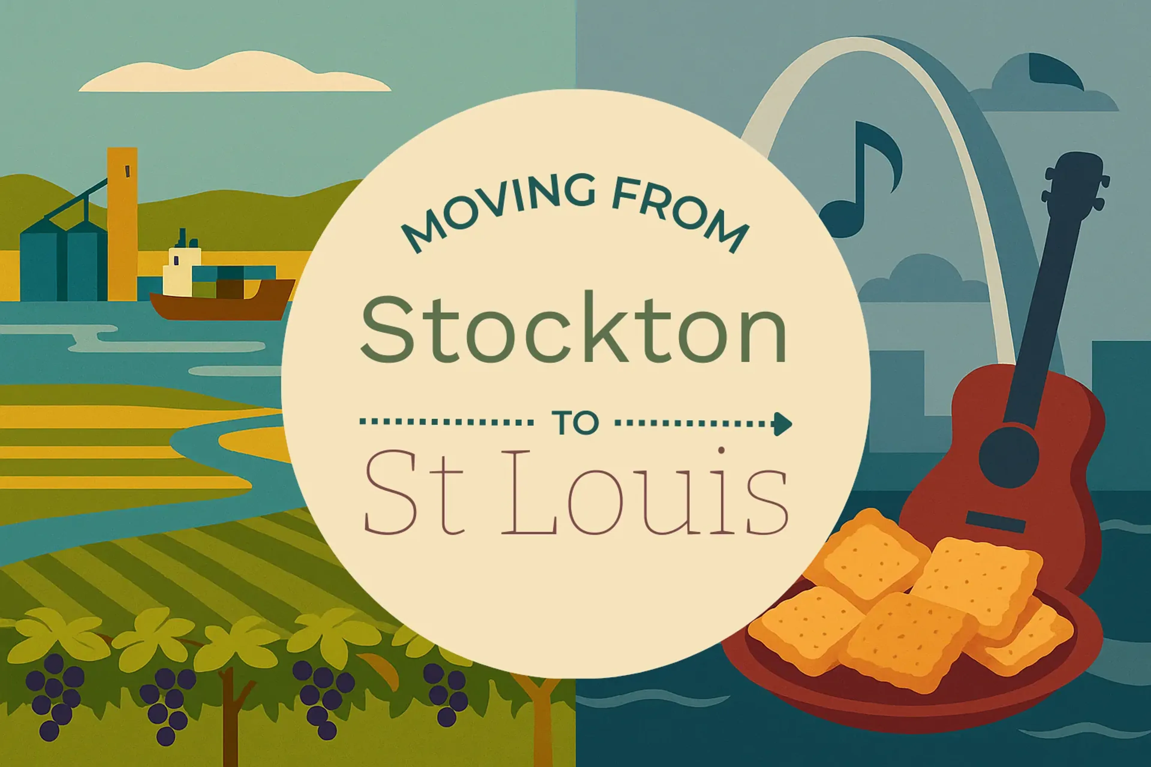 Side-by-side comparison of Stockton to St. Louis moving companies