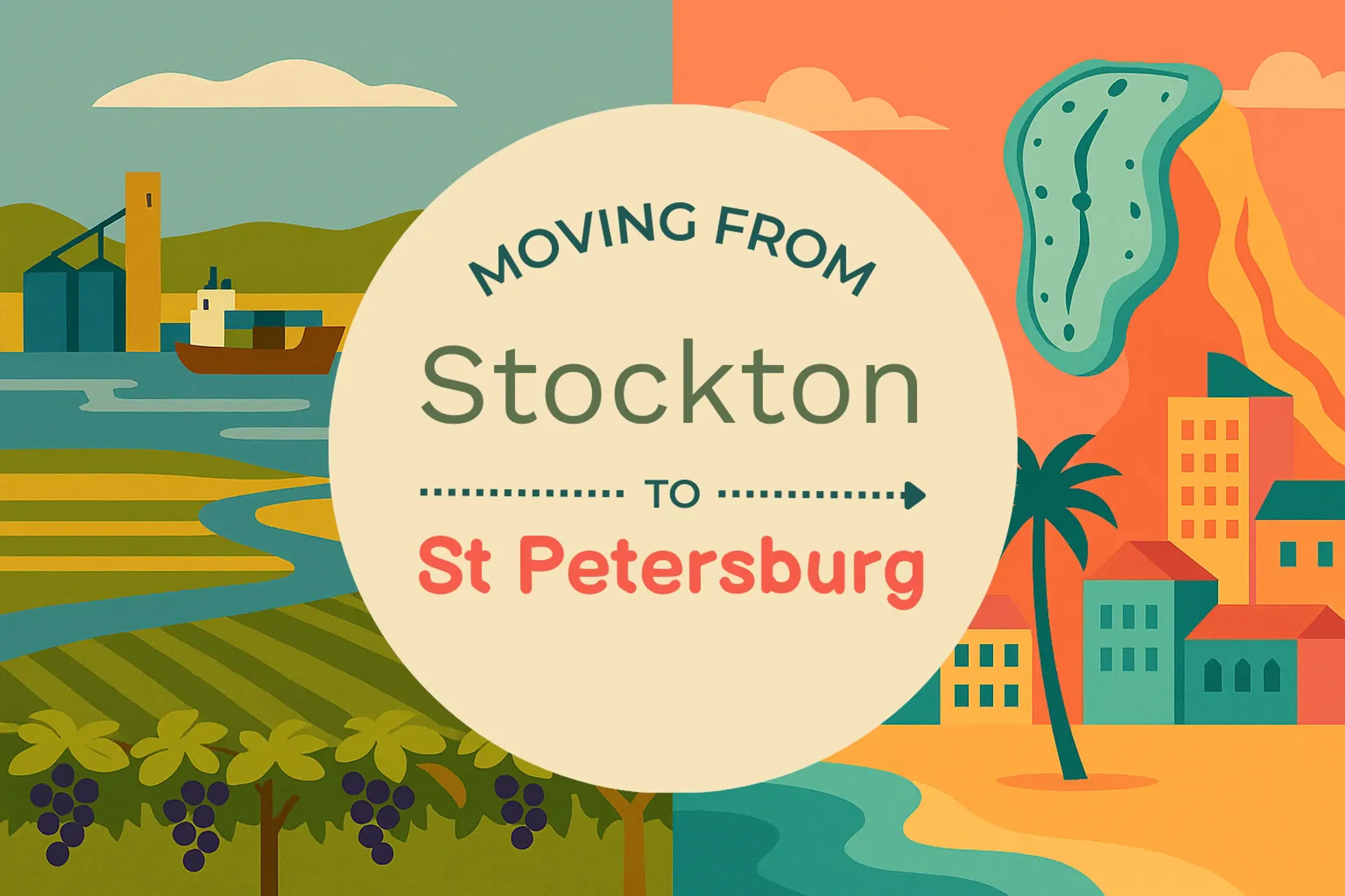 Side-by-side comparison of Stockton to St. Petersburg moving companies