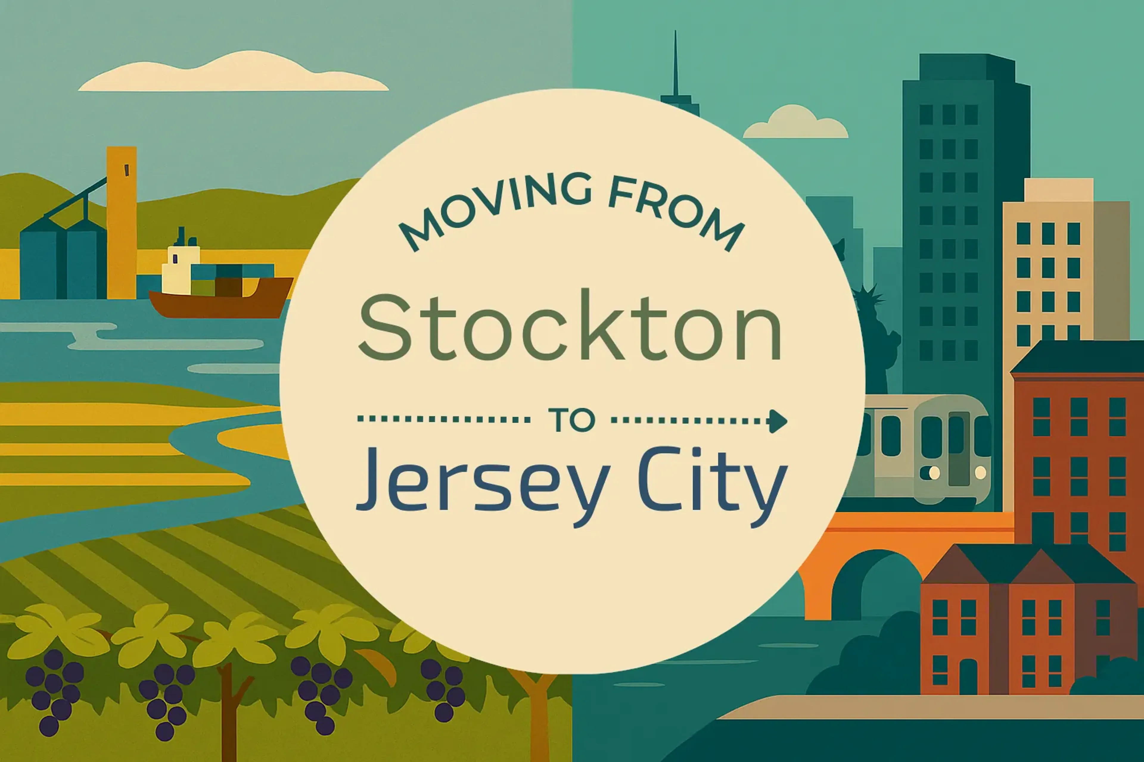 Side-by-side comparison of Stockton to Jersey City moving companies