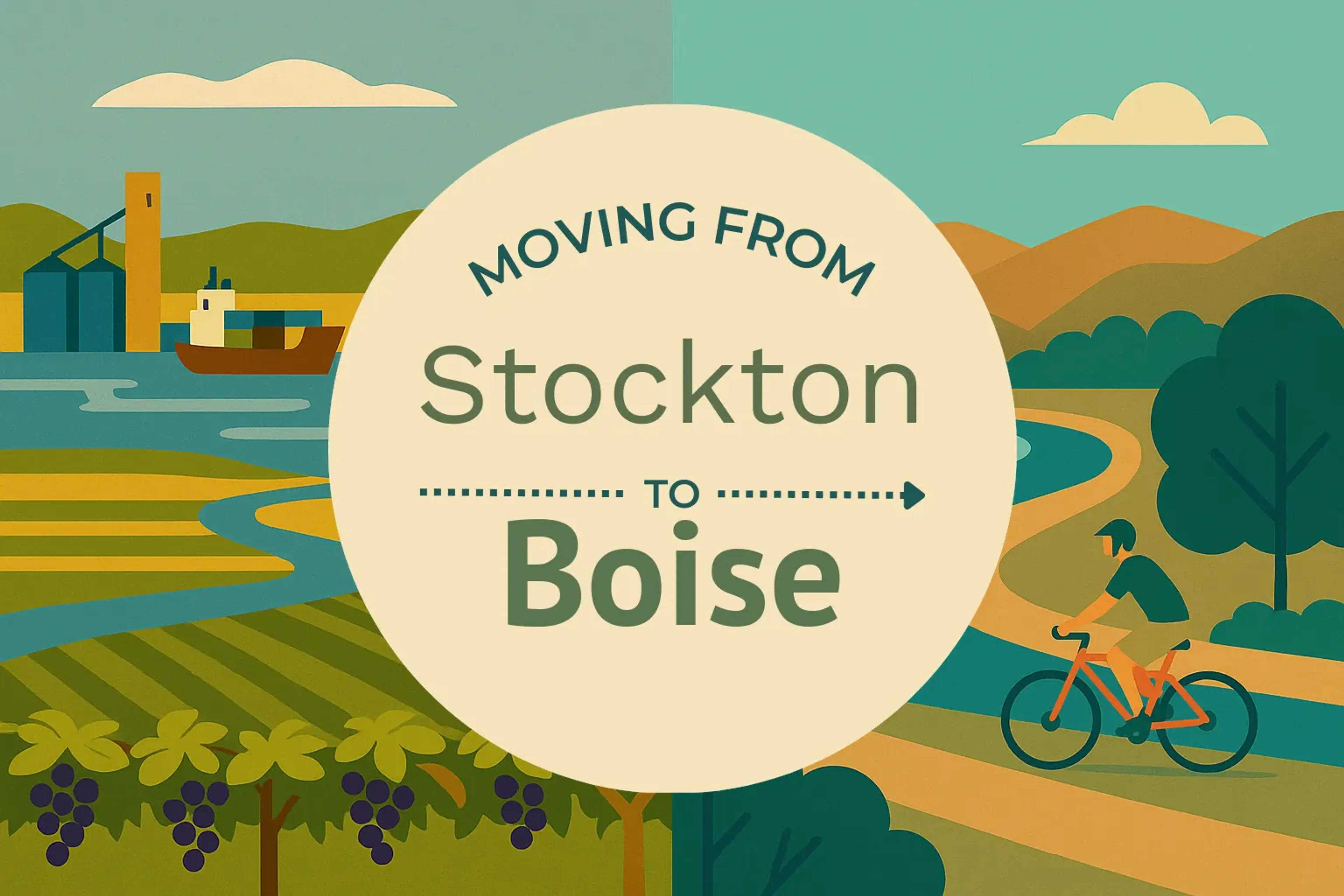 Side-by-side comparison of Stockton to Boise moving companies