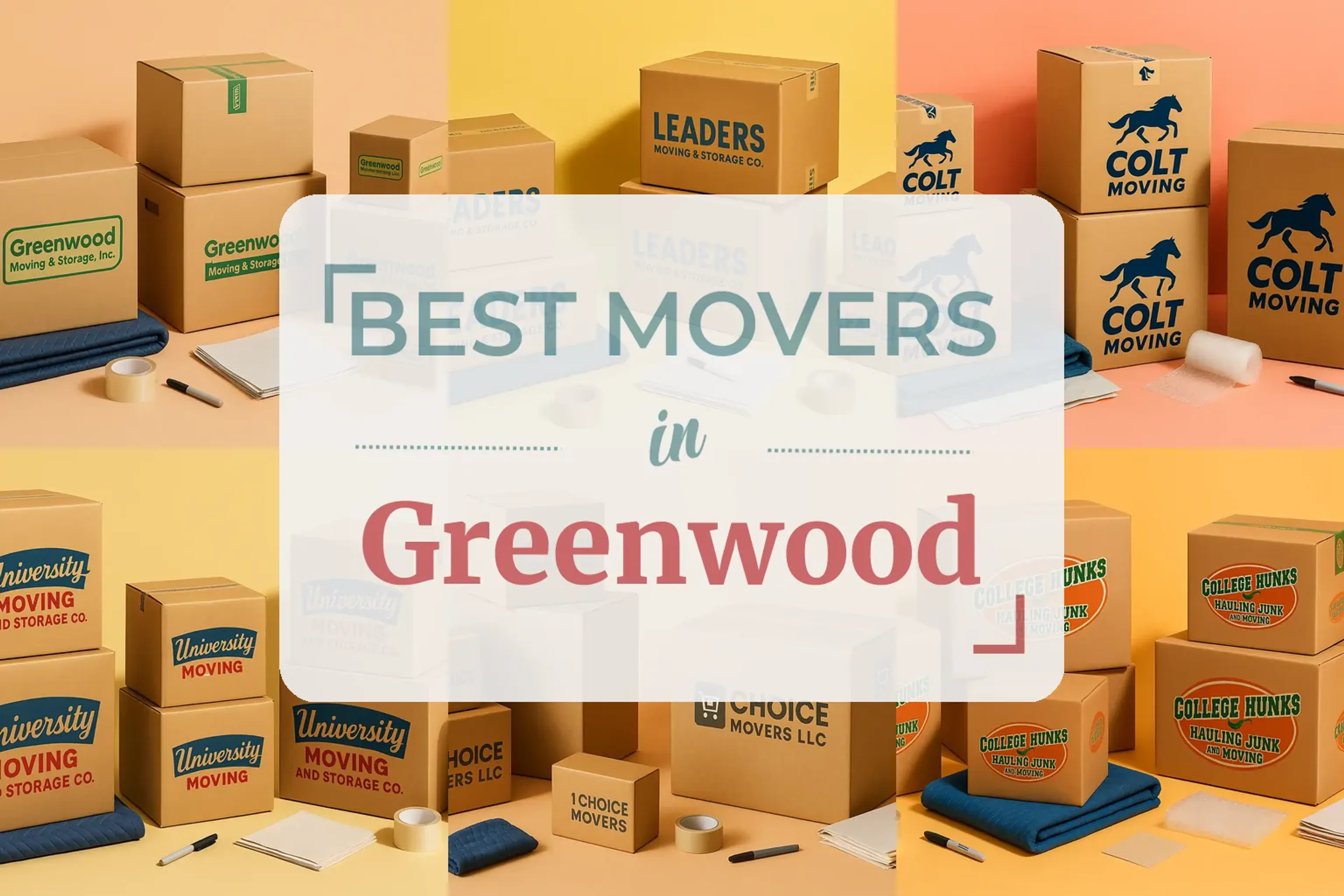 Side-by-side comparison of Greenwood moving companies