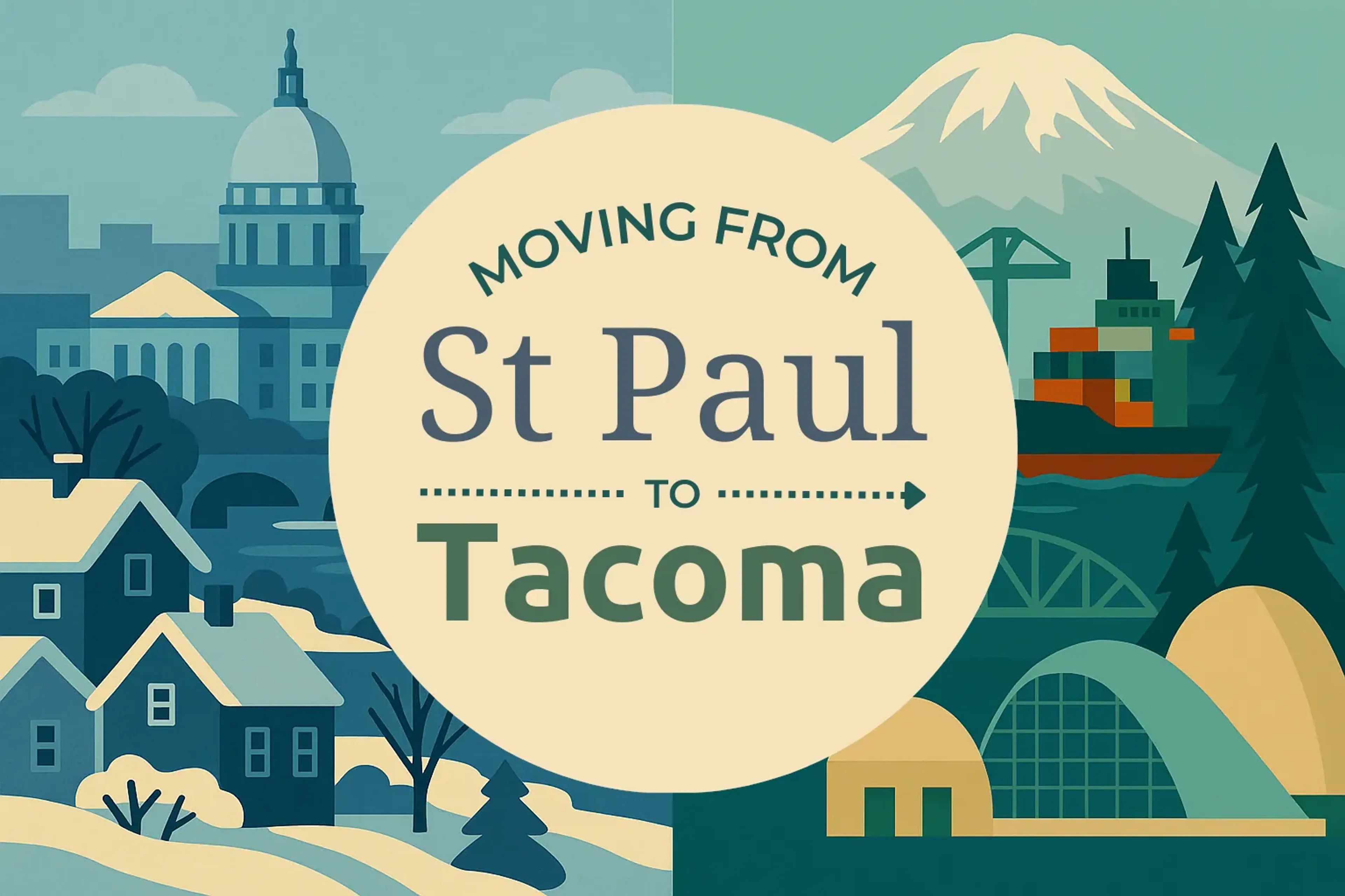 Side-by-side comparison of St. Paul to Tacoma moving companies