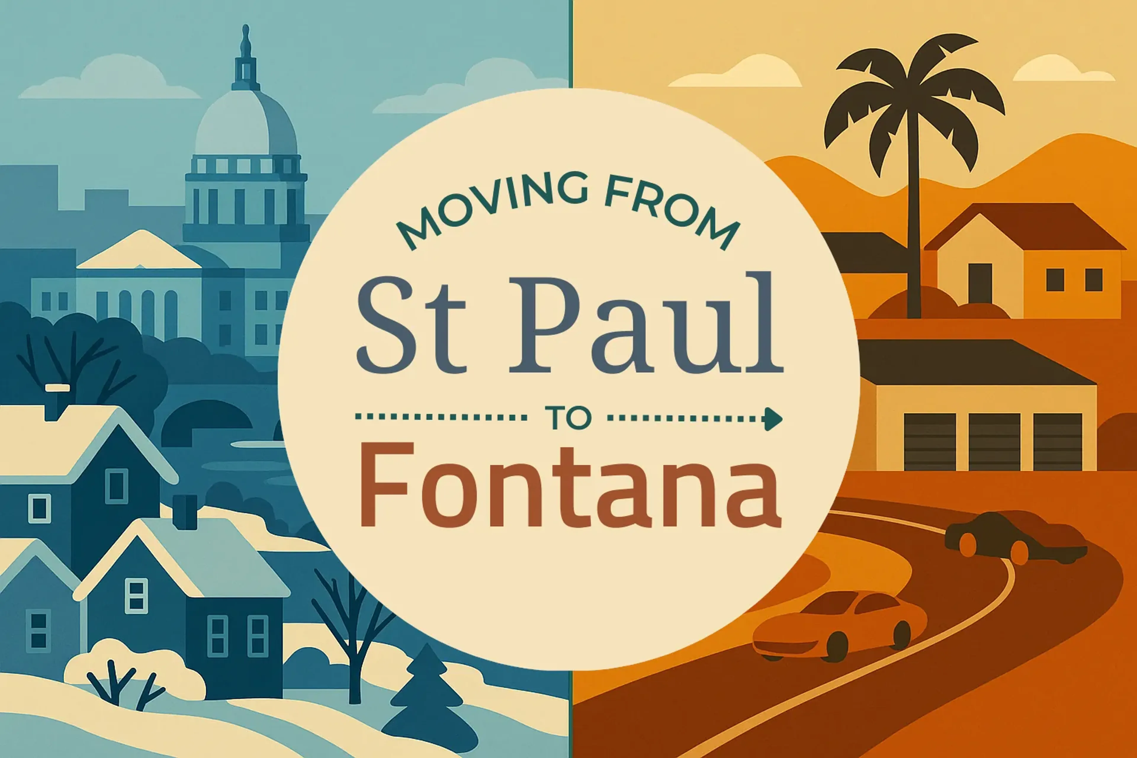 Side-by-side comparison of St. Paul to Fontana moving companies