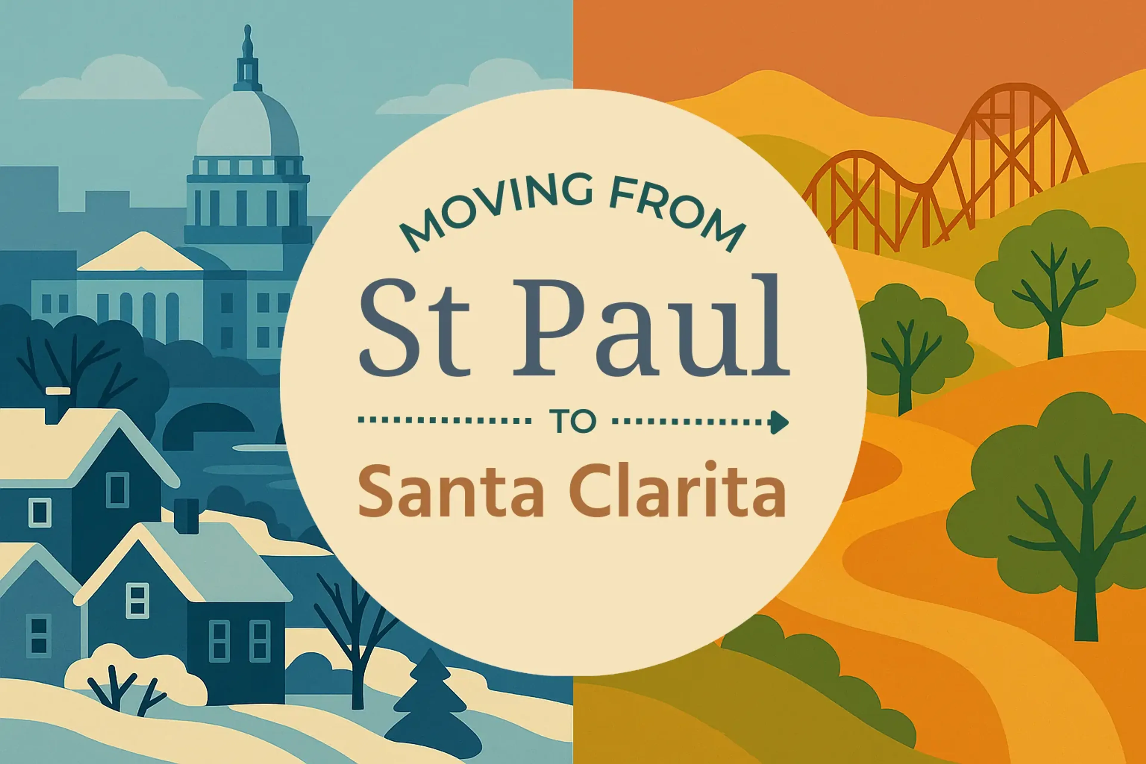 Side-by-side comparison of St. Paul to Santa Clarita moving companies