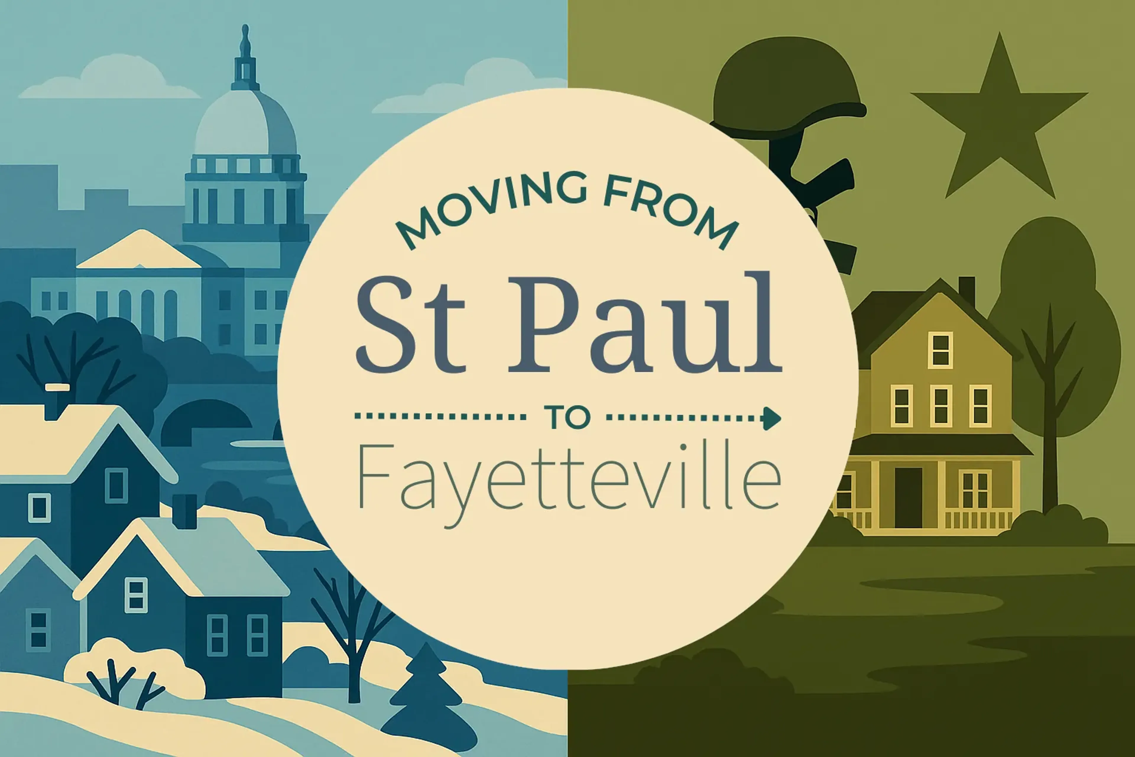 Side-by-side comparison of St. Paul to Fayetteville moving companies