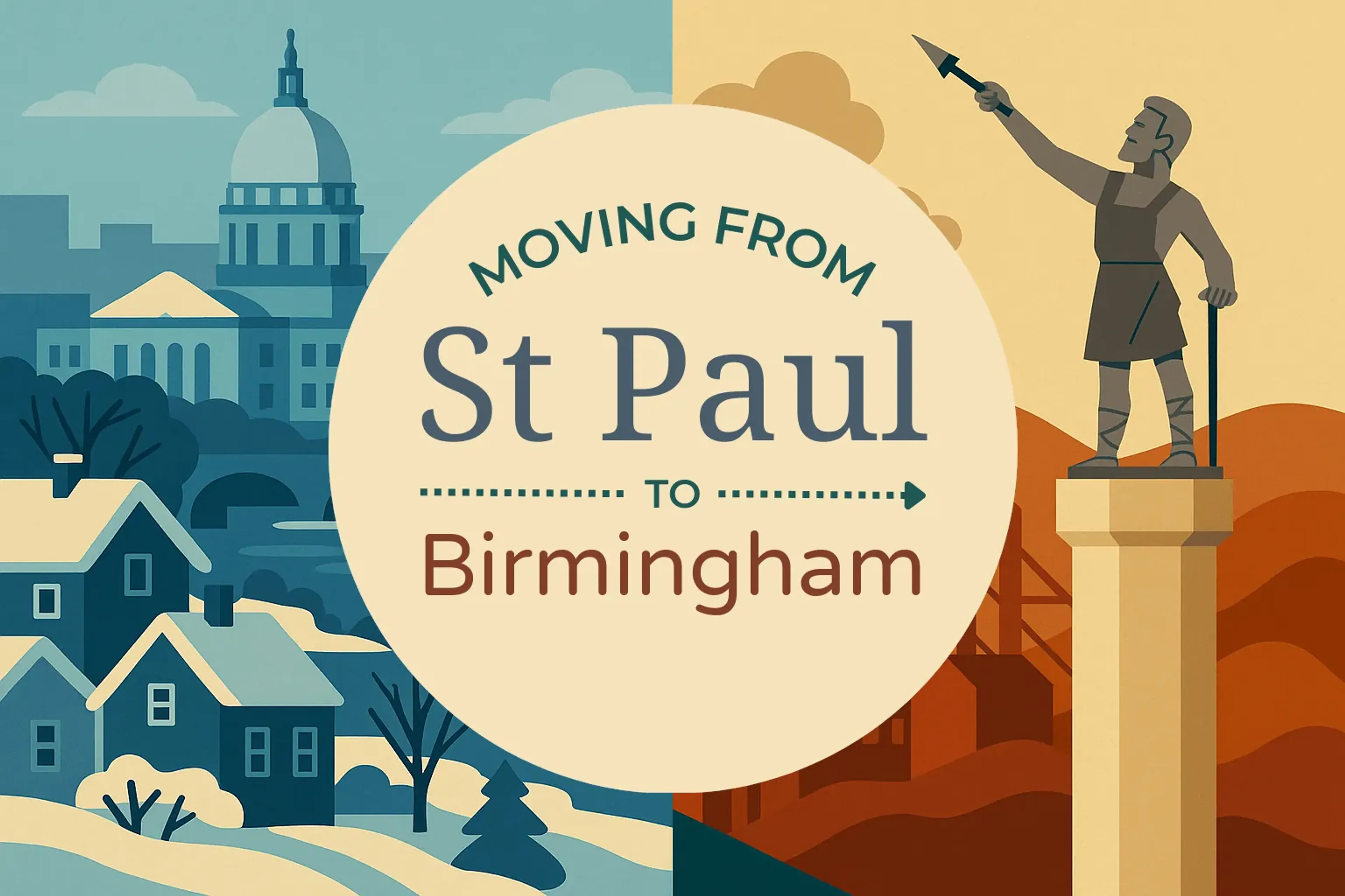 Side-by-side comparison of St. Paul to Birmingham moving companies