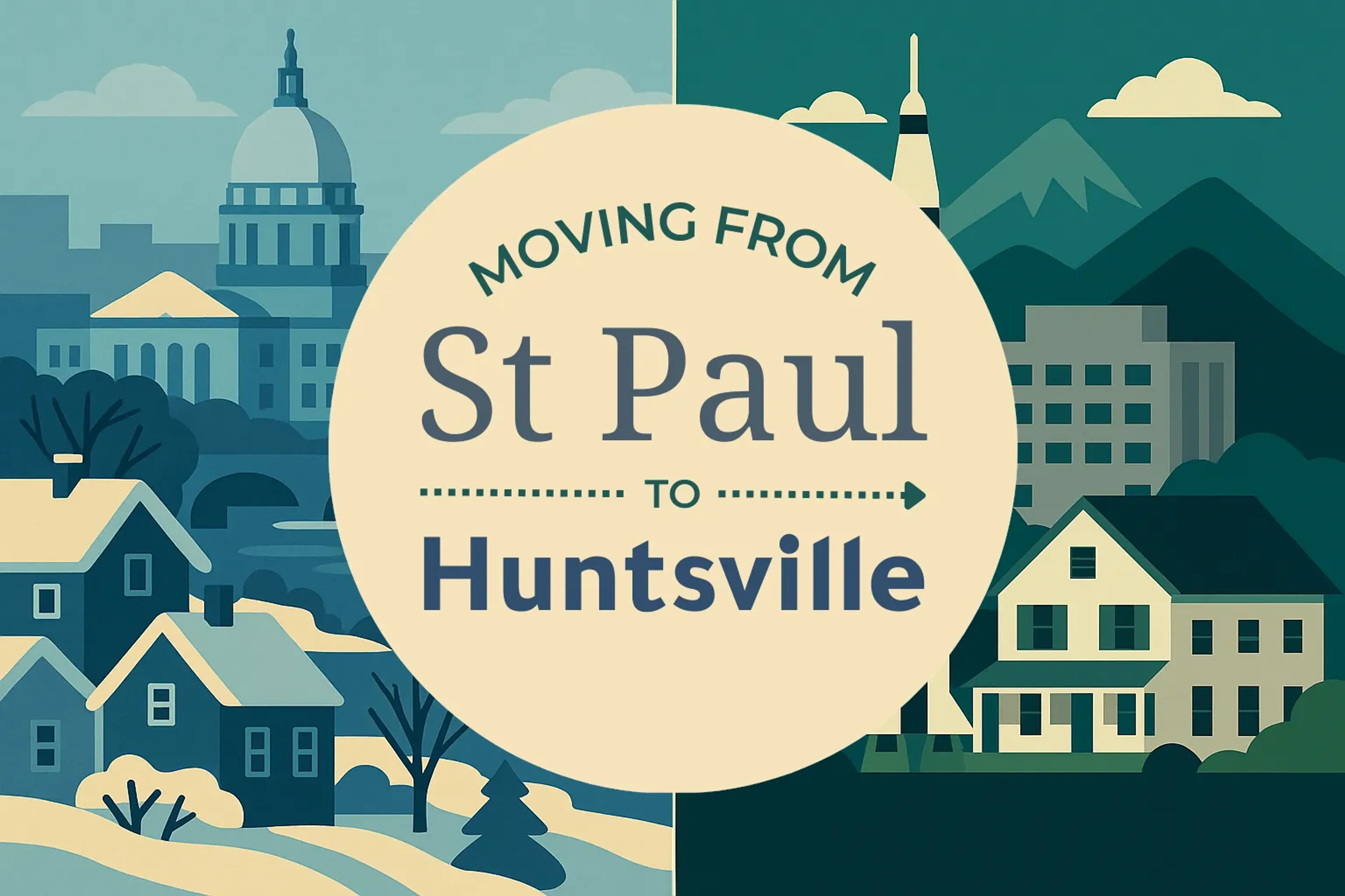 Side-by-side comparison of St. Paul to Huntsville moving companies