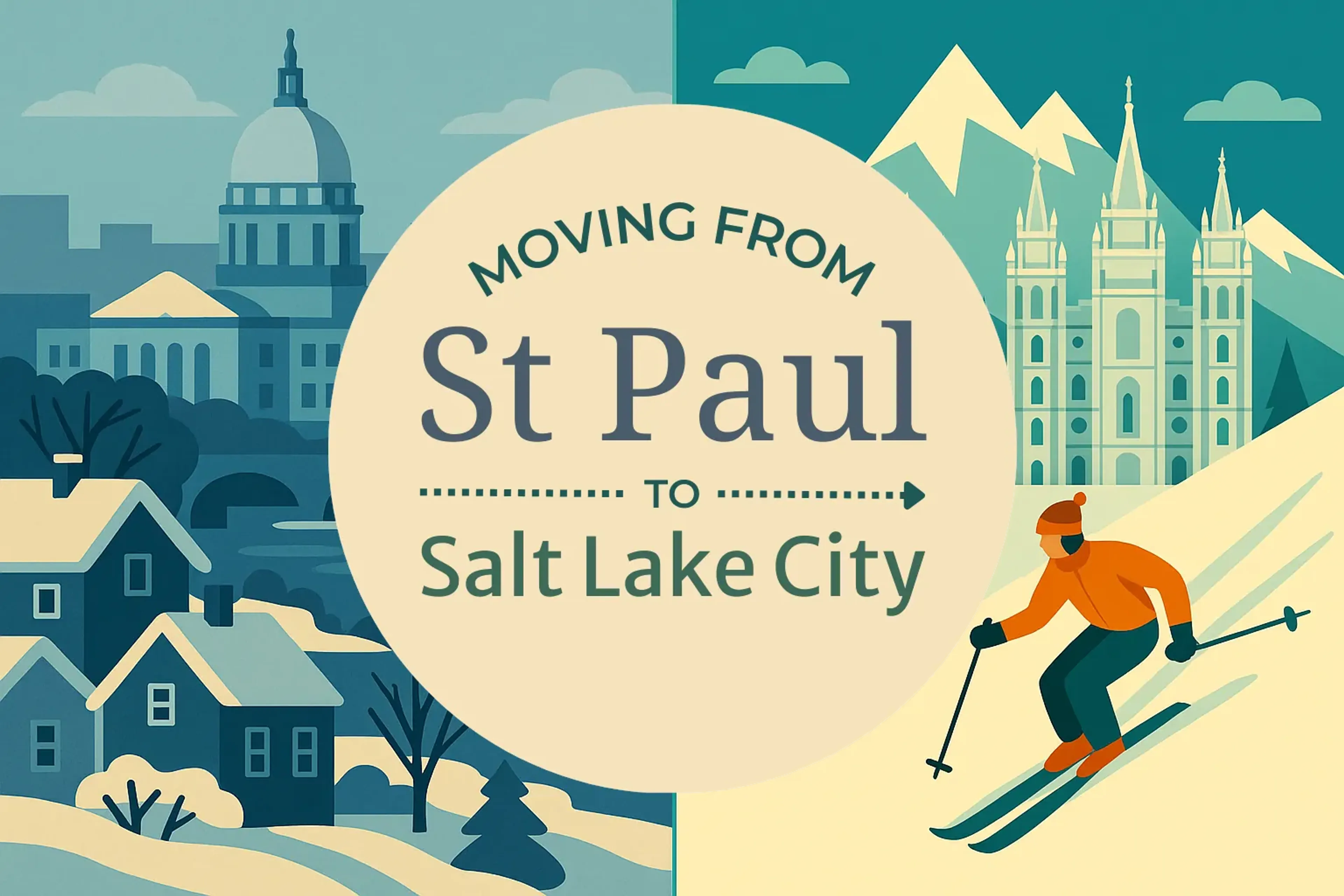 Side-by-side comparison of St. Paul to Salt Lake City moving companies