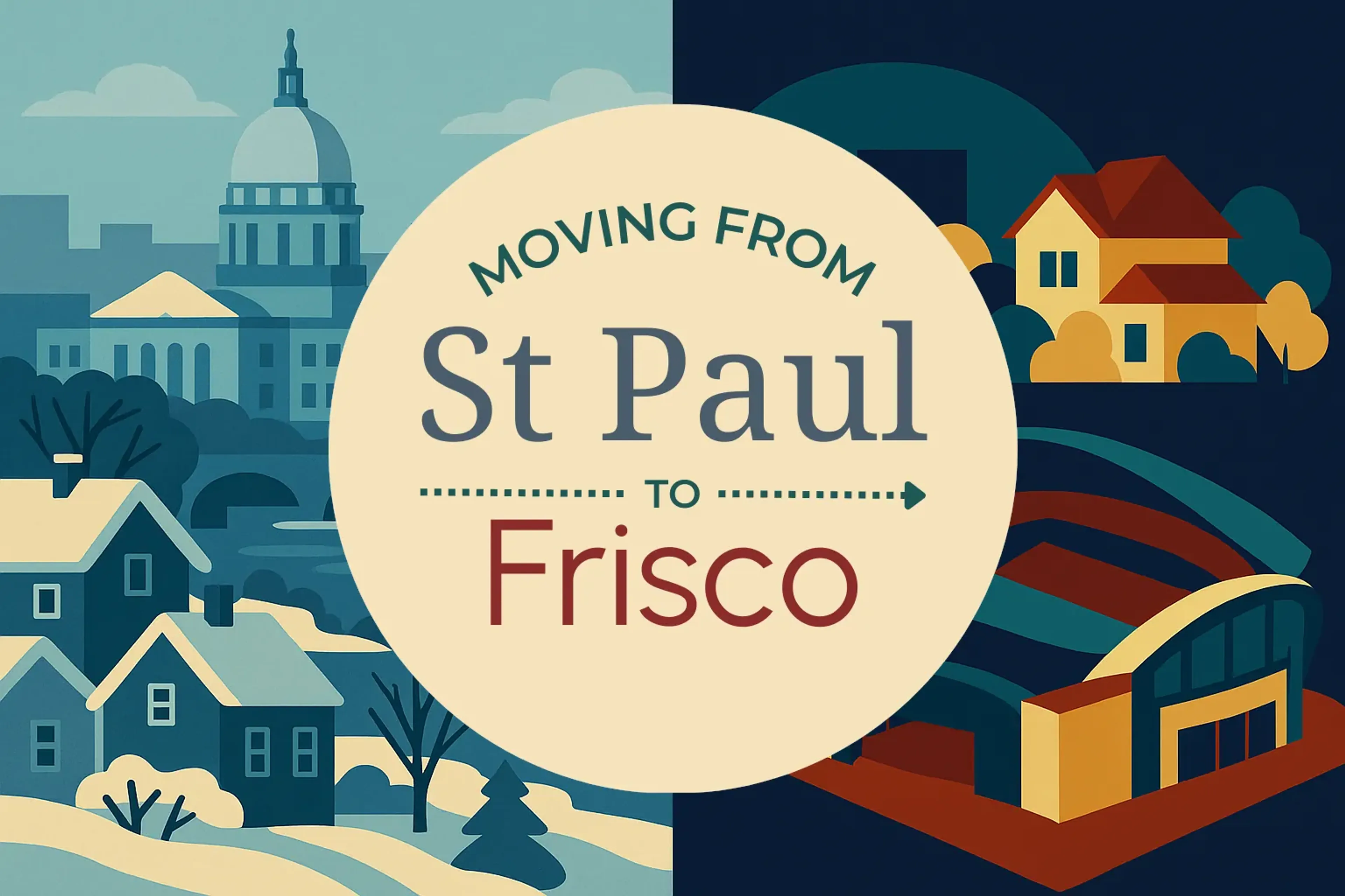 Side-by-side comparison of St. Paul to Frisco moving companies