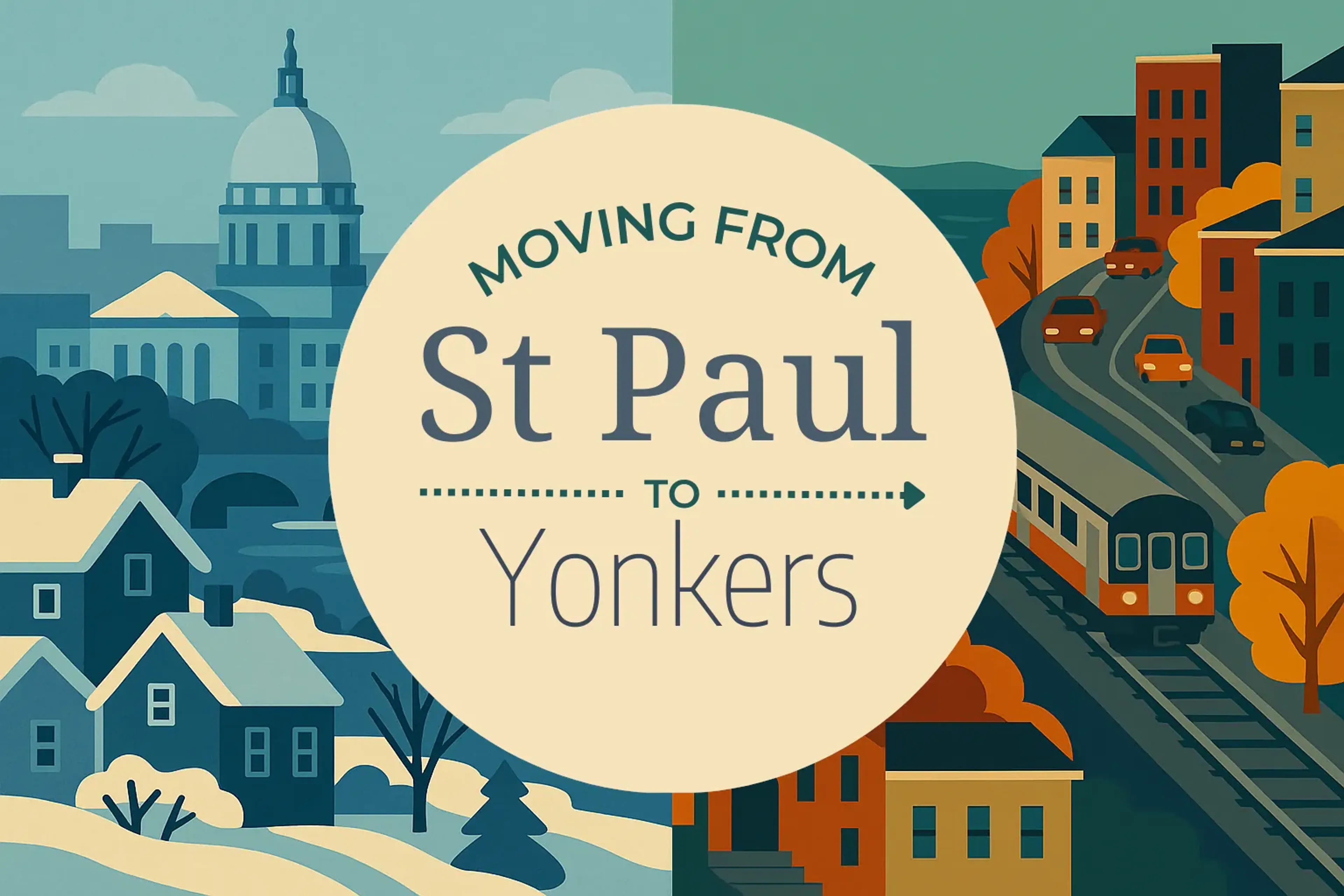 Side-by-side comparison of St. Paul to Yonkers moving companies