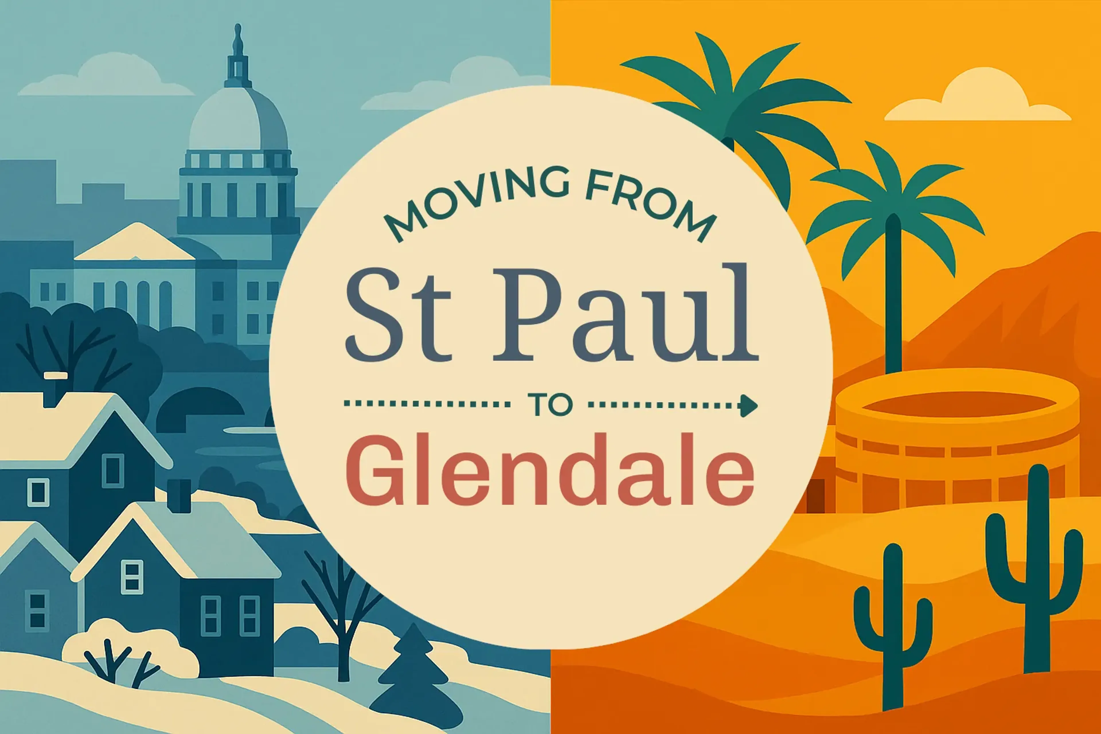 Side-by-side comparison of St. Paul to Glendale moving companies
