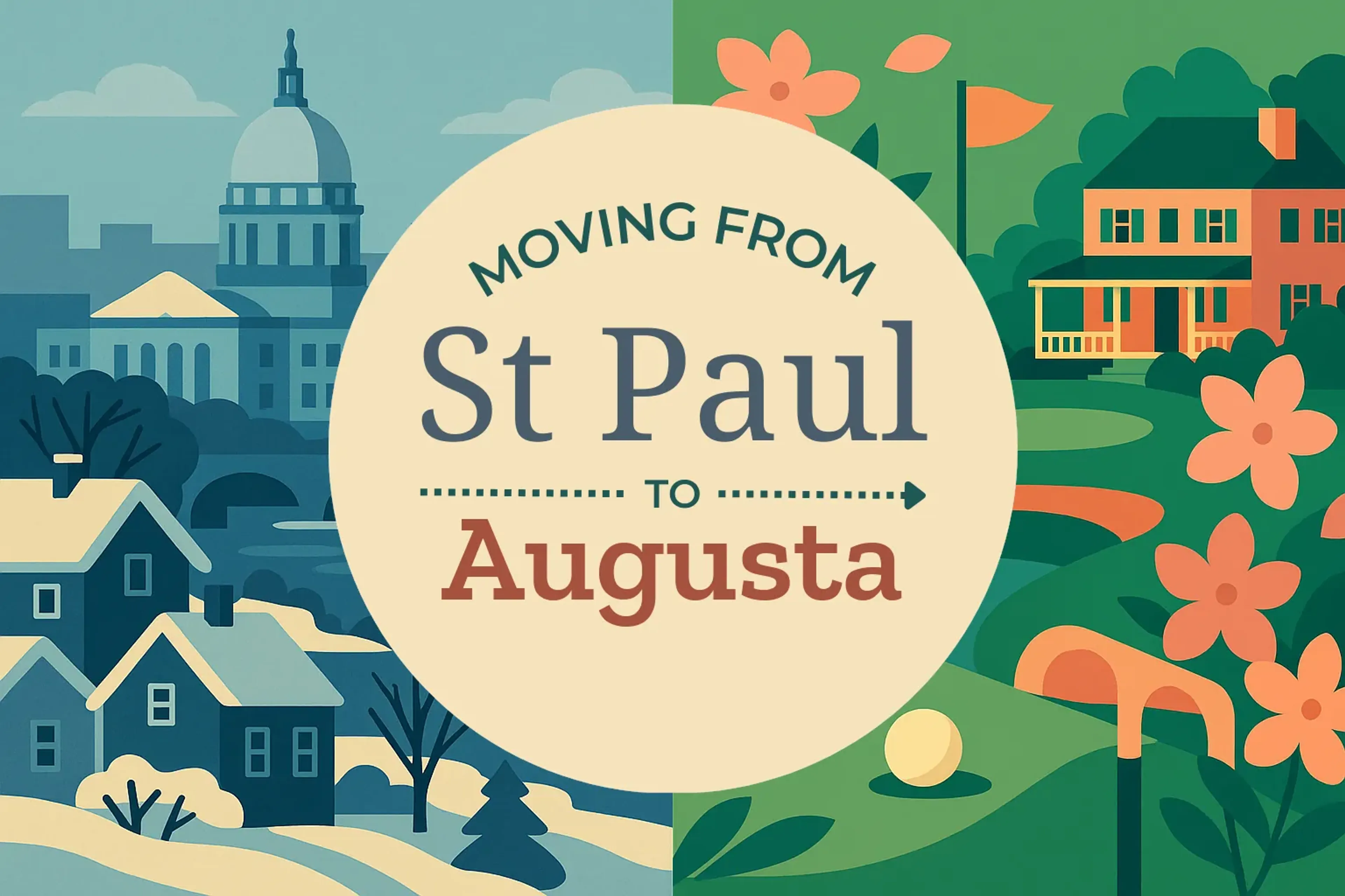 Side-by-side comparison of St. Paul to Augusta moving companies