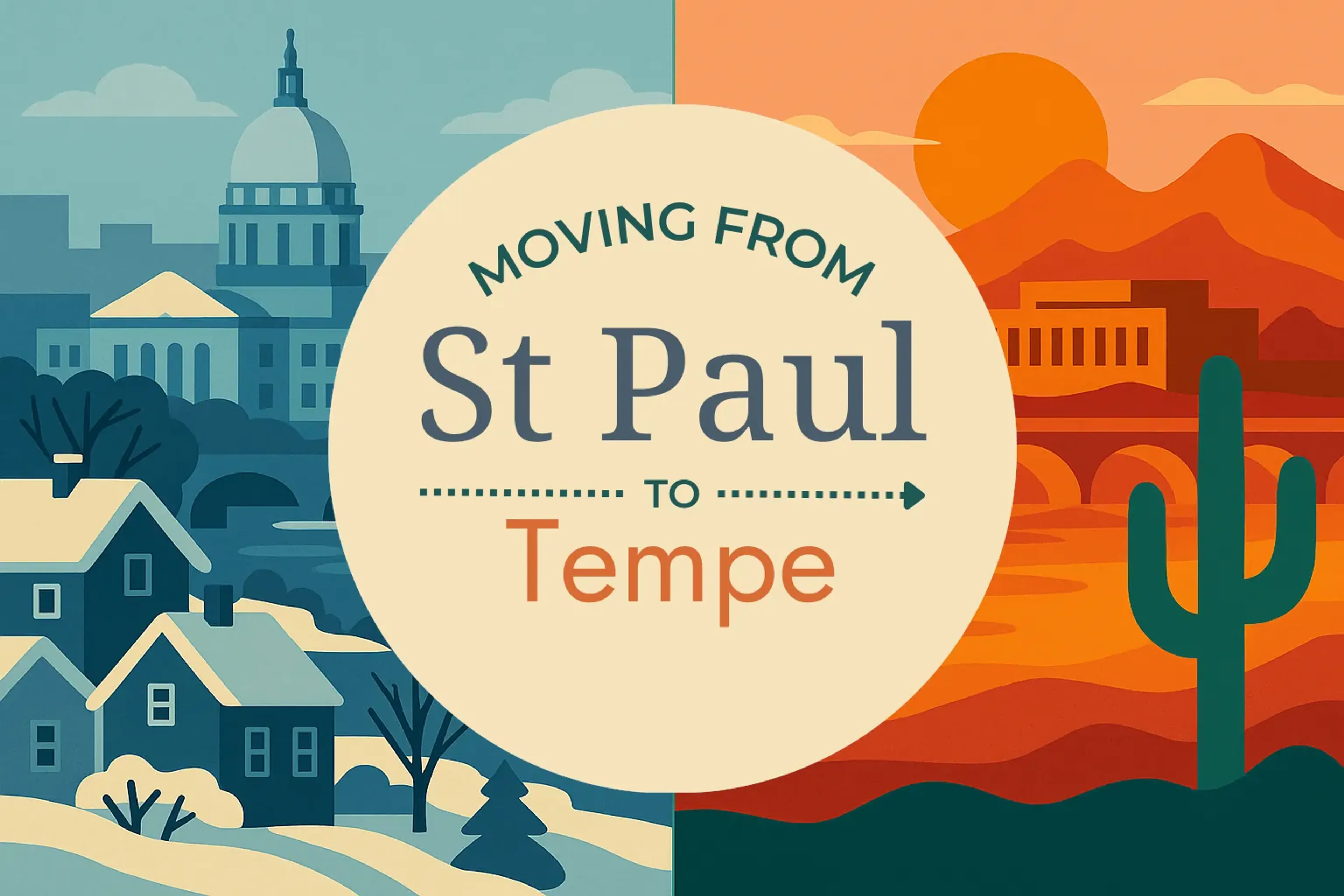 Side-by-side comparison of St. Paul to Tempe moving companies