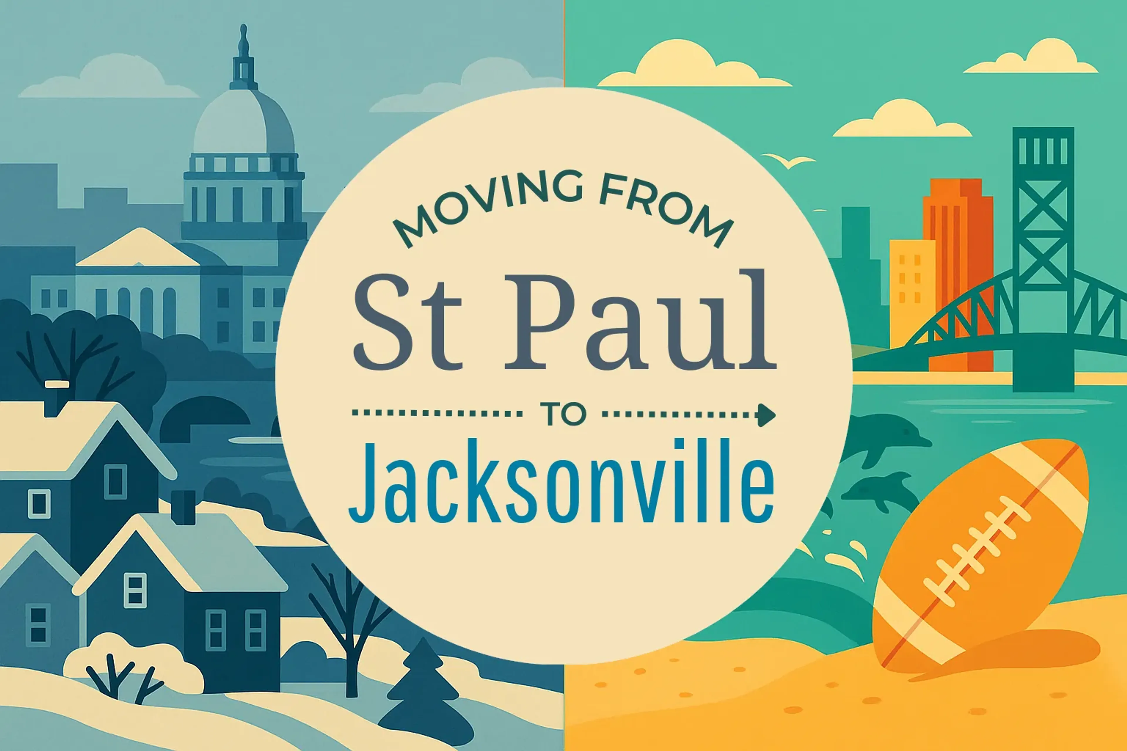Side-by-side comparison of St. Paul to Jacksonville moving companies