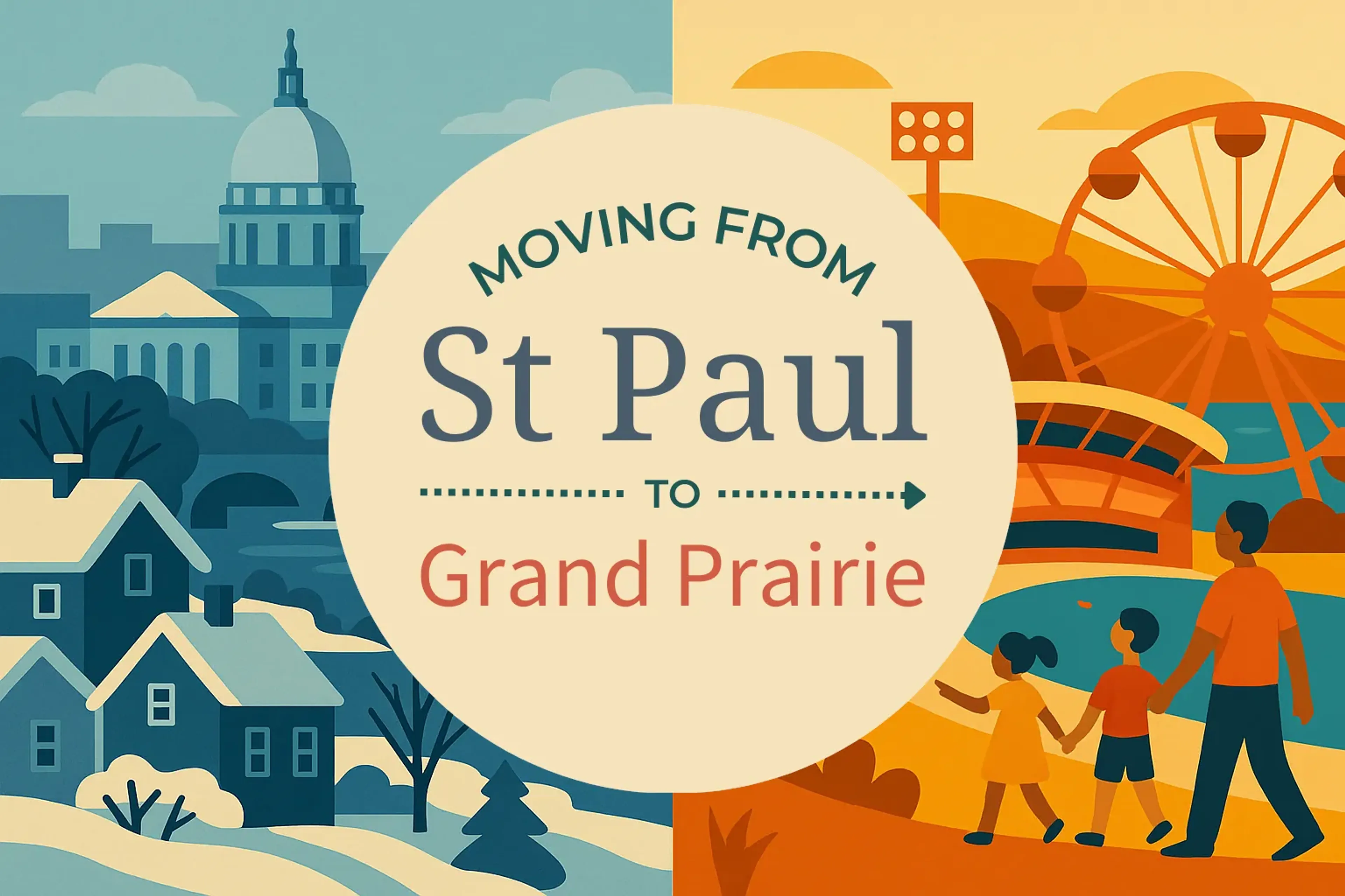 Side-by-side comparison of St. Paul to Grand Prairie moving companies