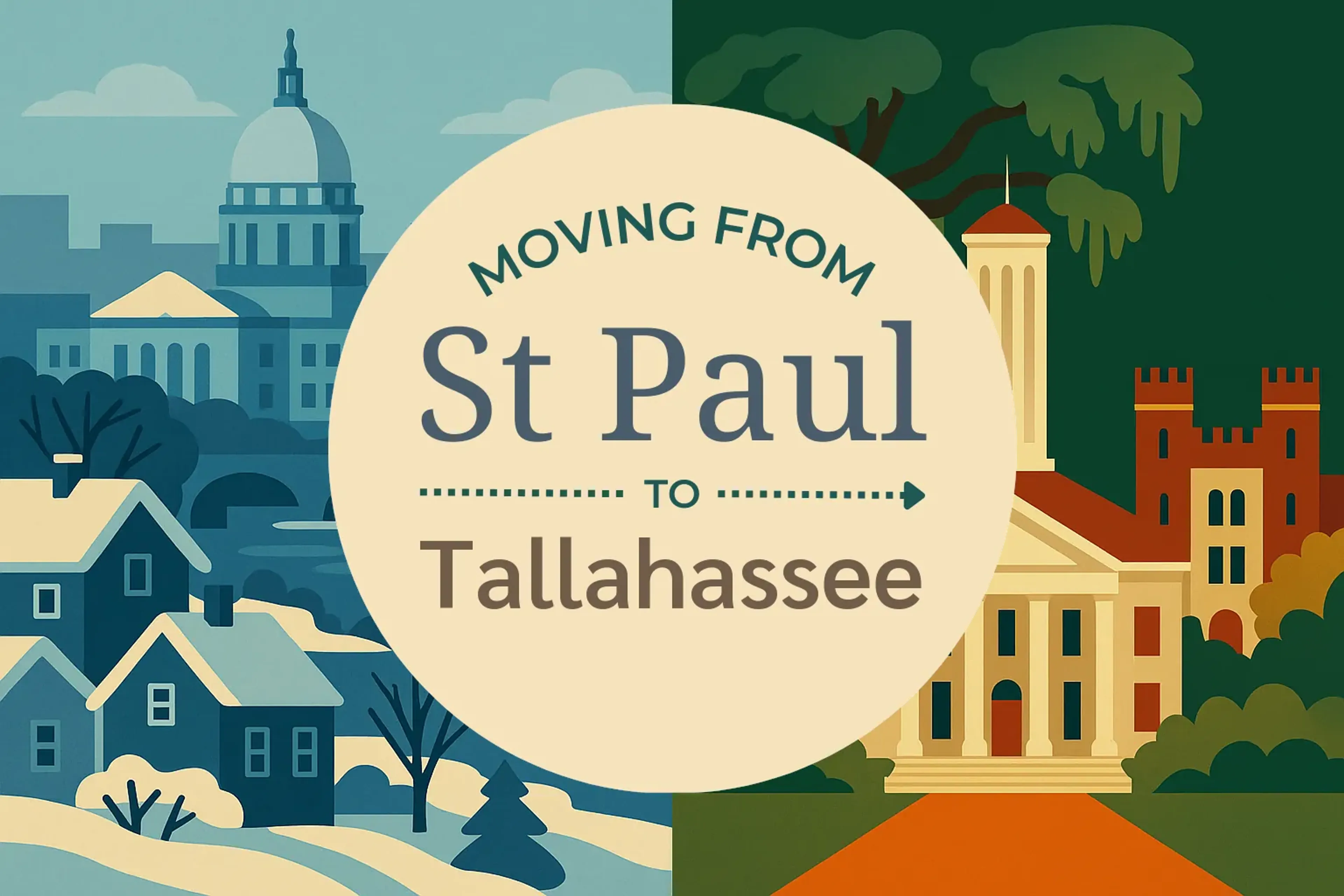 Side-by-side comparison of St. Paul to Tallahassee moving companies