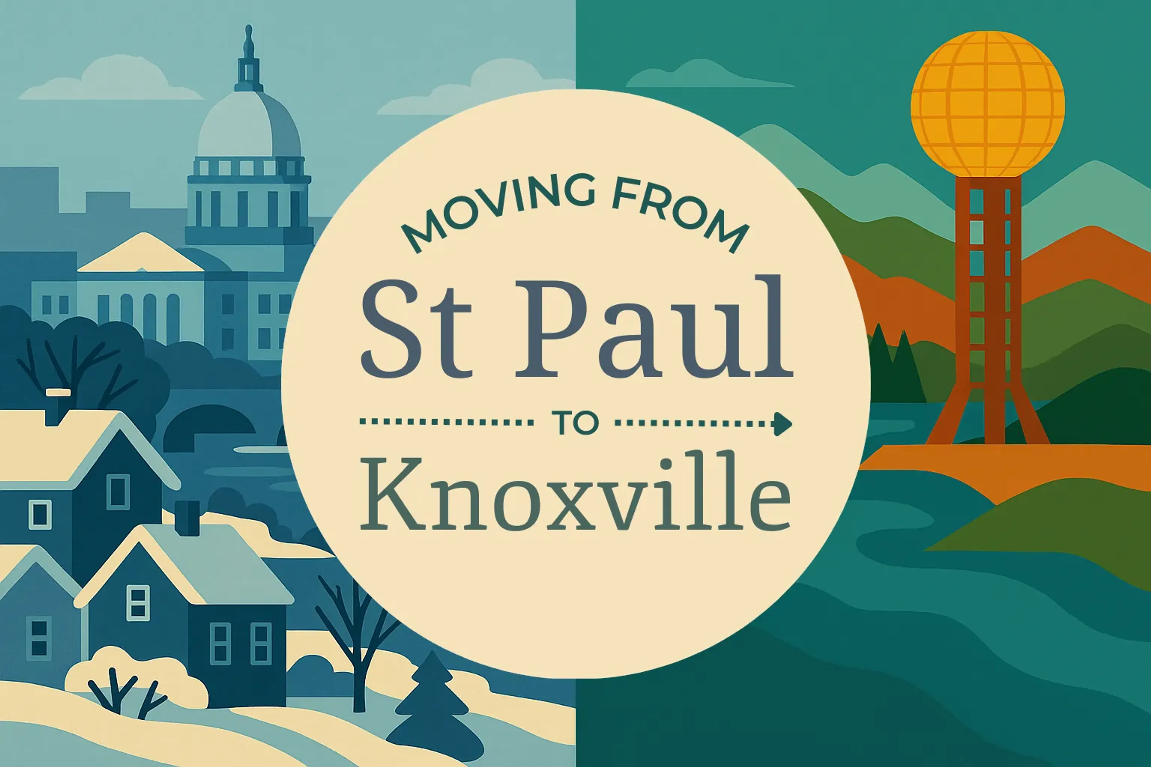 Side-by-side comparison of St. Paul to Knoxville moving companies