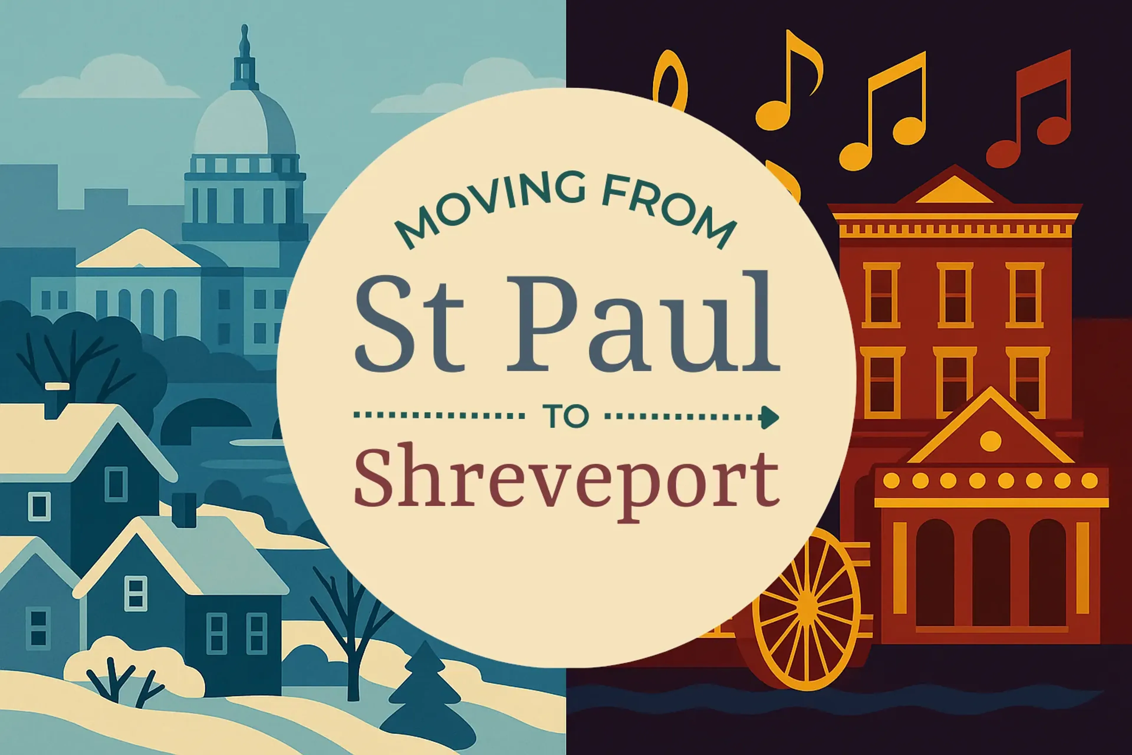 Side-by-side comparison of St. Paul to Shreveport moving companies