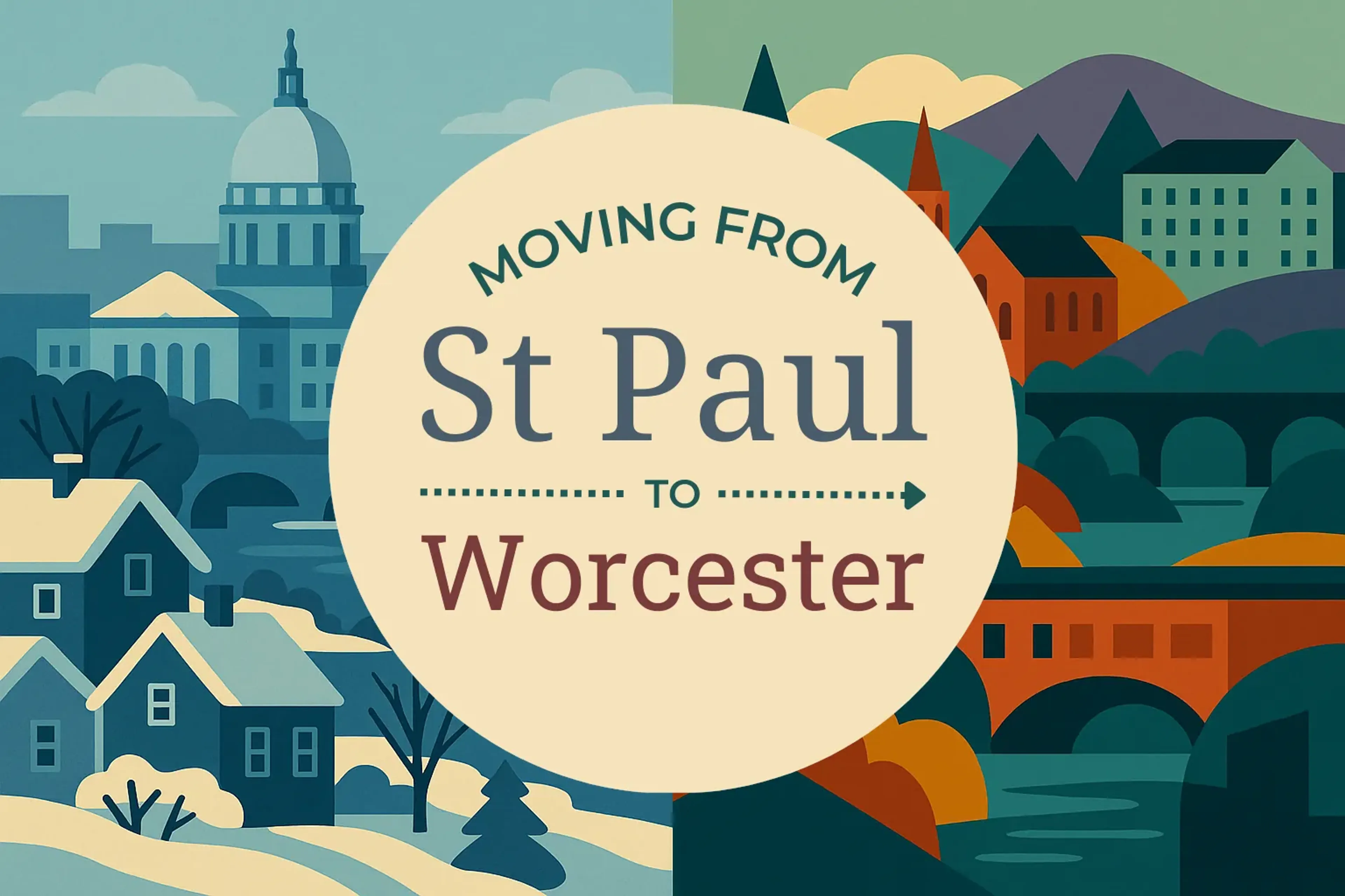 Side-by-side comparison of St. Paul to Worcester moving companies