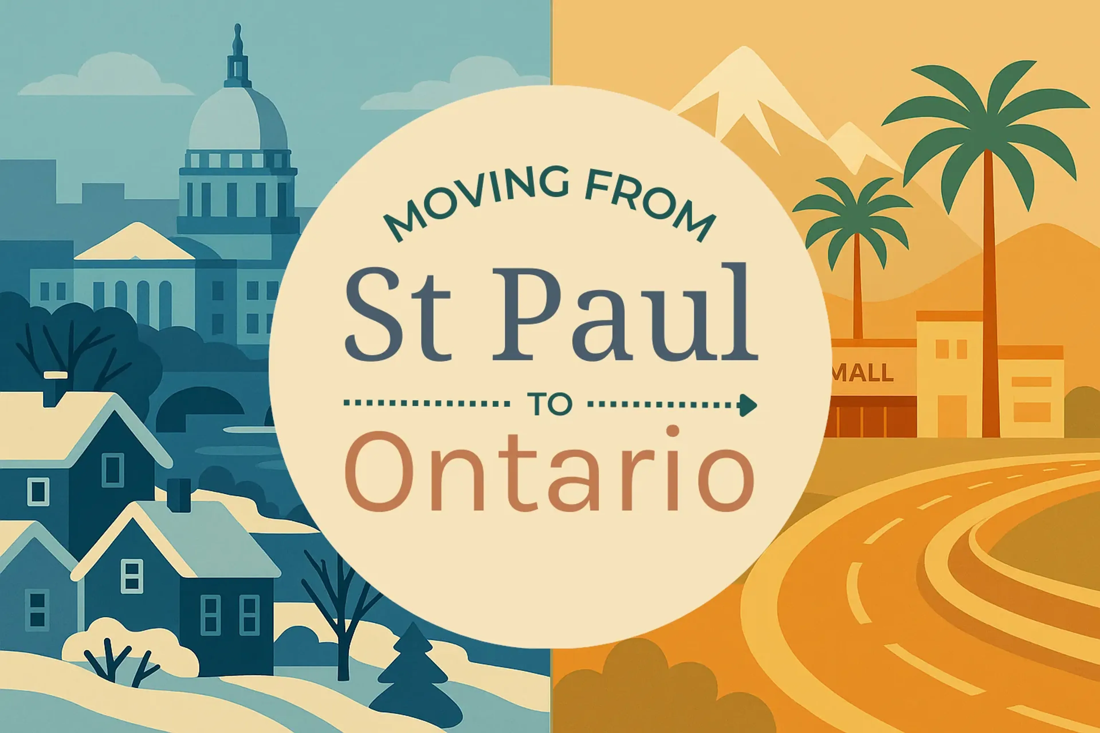 Side-by-side comparison of St. Paul to Ontario moving companies