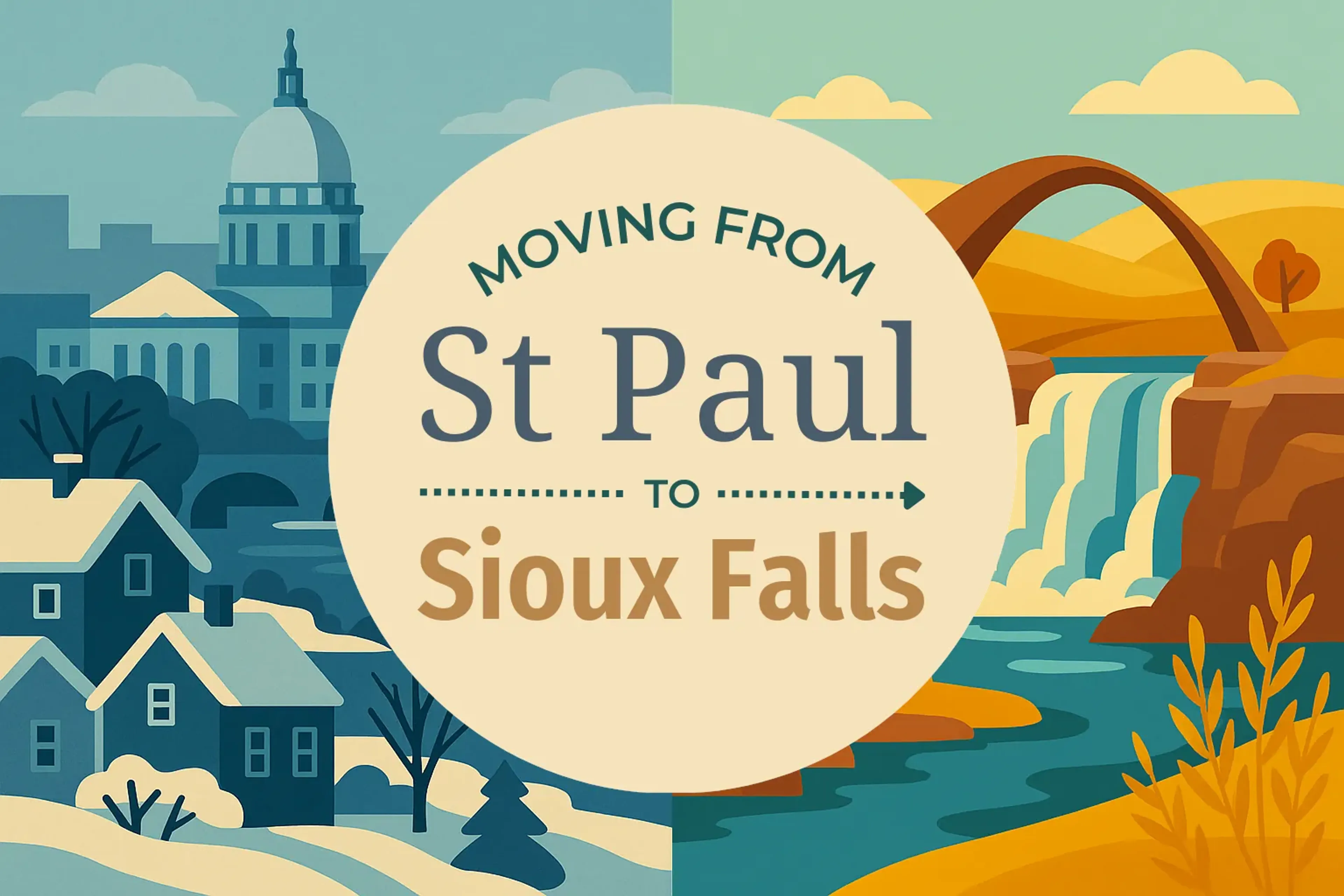 Side-by-side comparison of St. Paul to Sioux Falls moving companies
