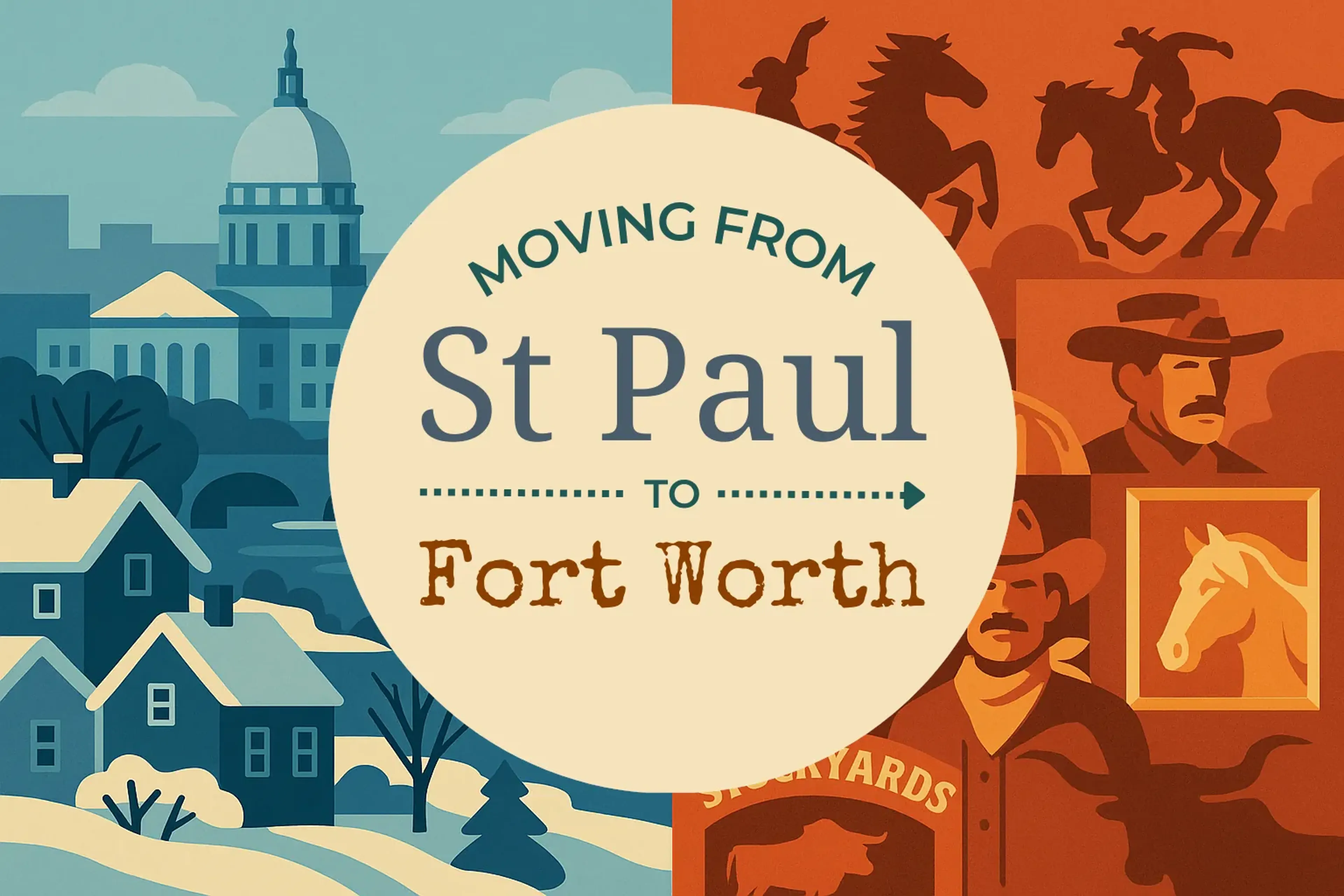 Side-by-side comparison of St. Paul to Fort Worth moving companies
