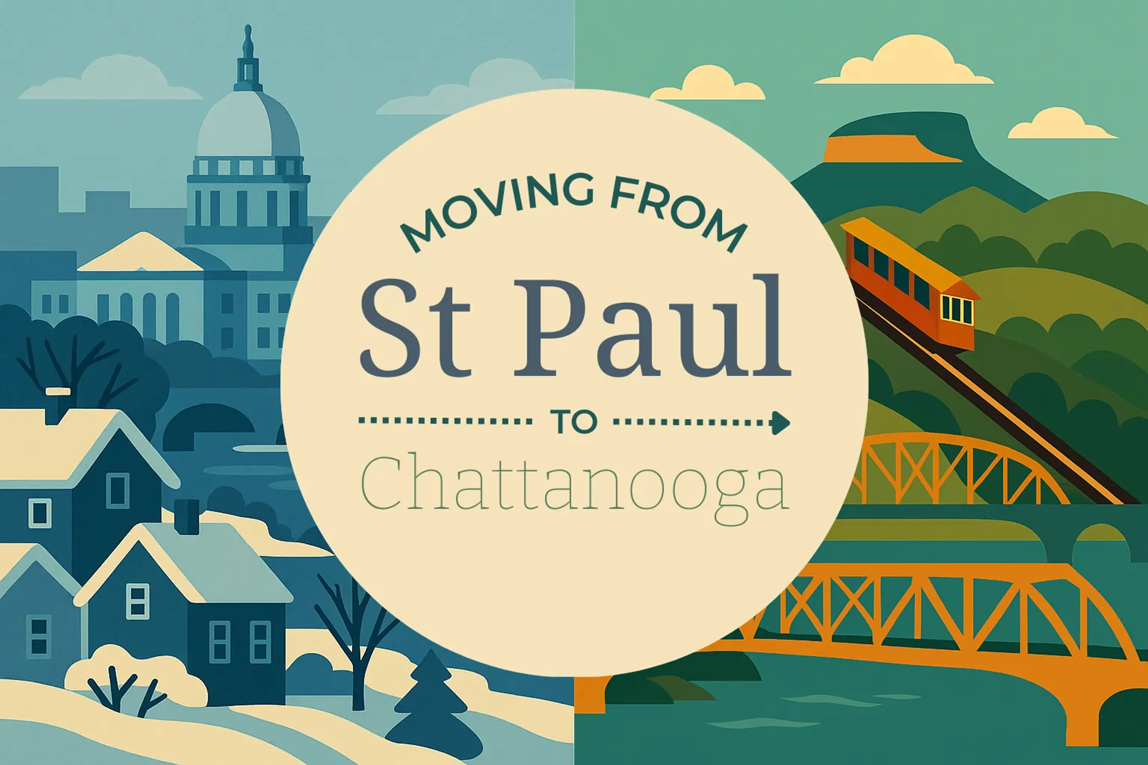 Side-by-side comparison of St. Paul to Chattanooga moving companies