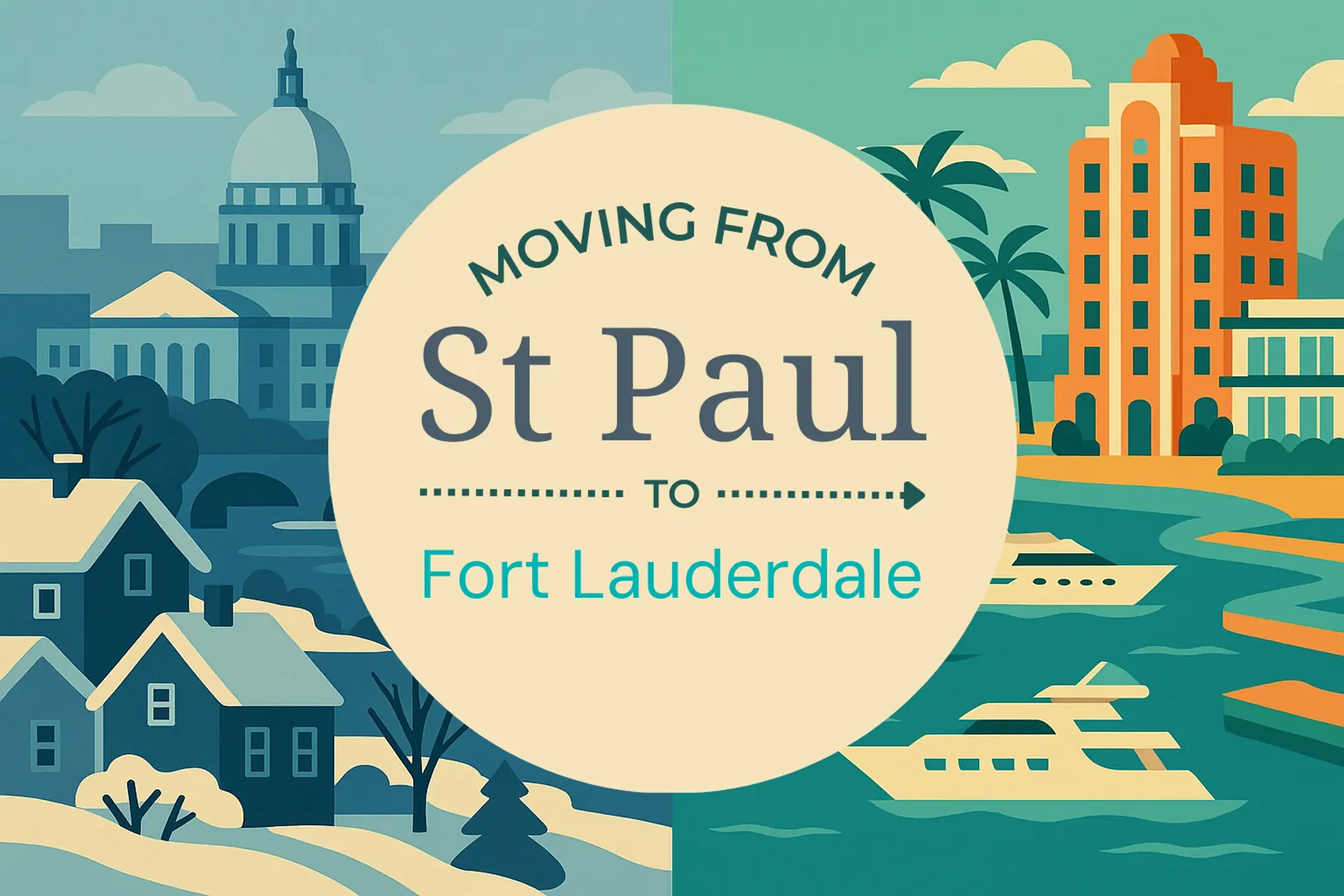 Side-by-side comparison of St. Paul to Fort Lauderdale moving companies