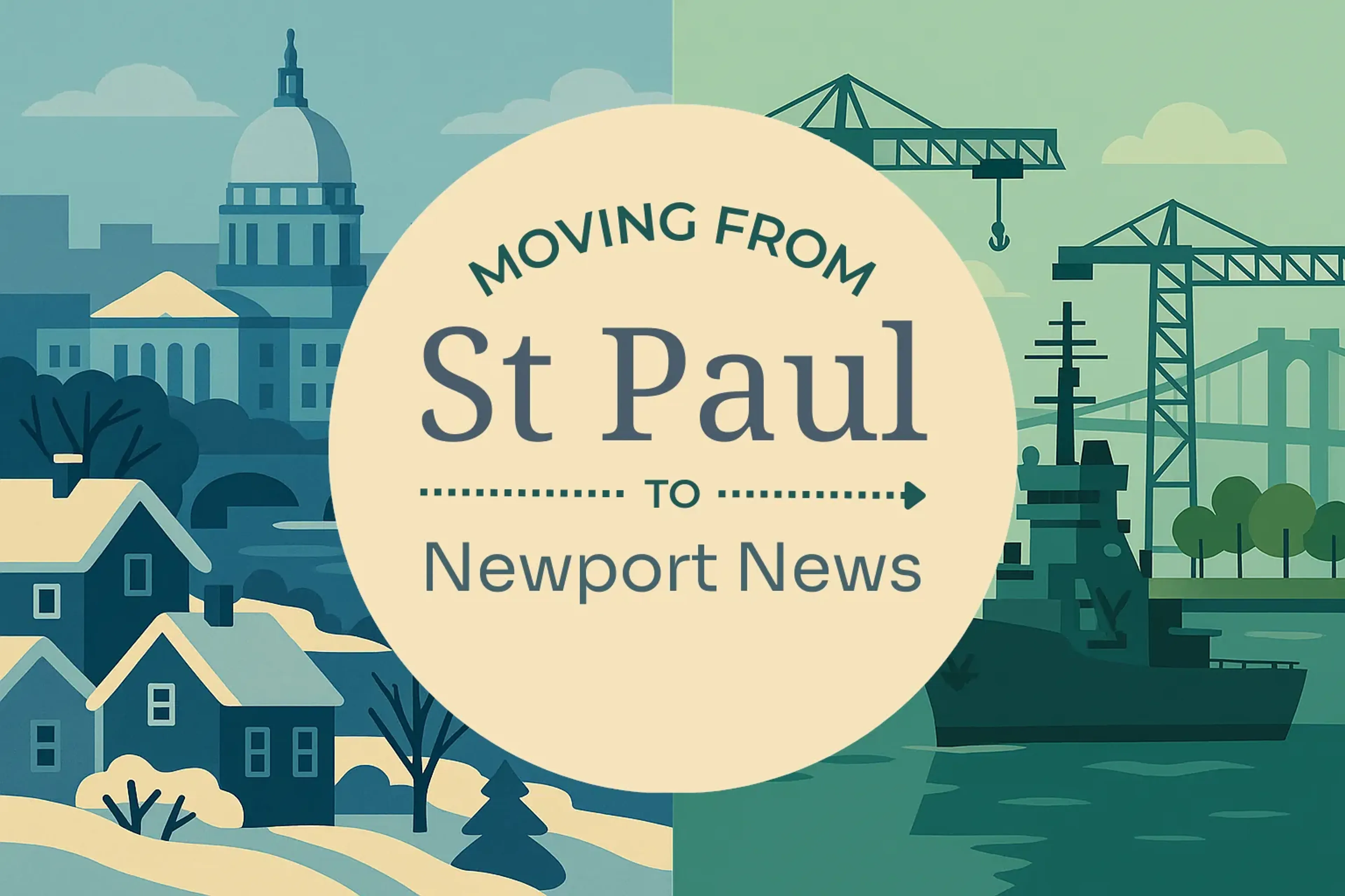 Side-by-side comparison of St. Paul to Newport News moving companies