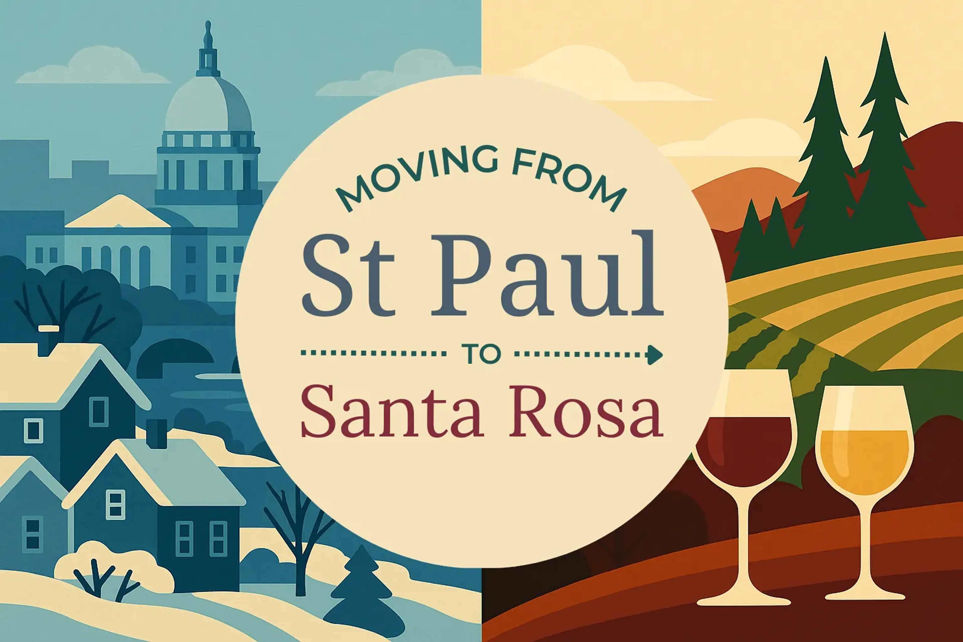 Side-by-side comparison of St. Paul to Santa Rosa moving companies