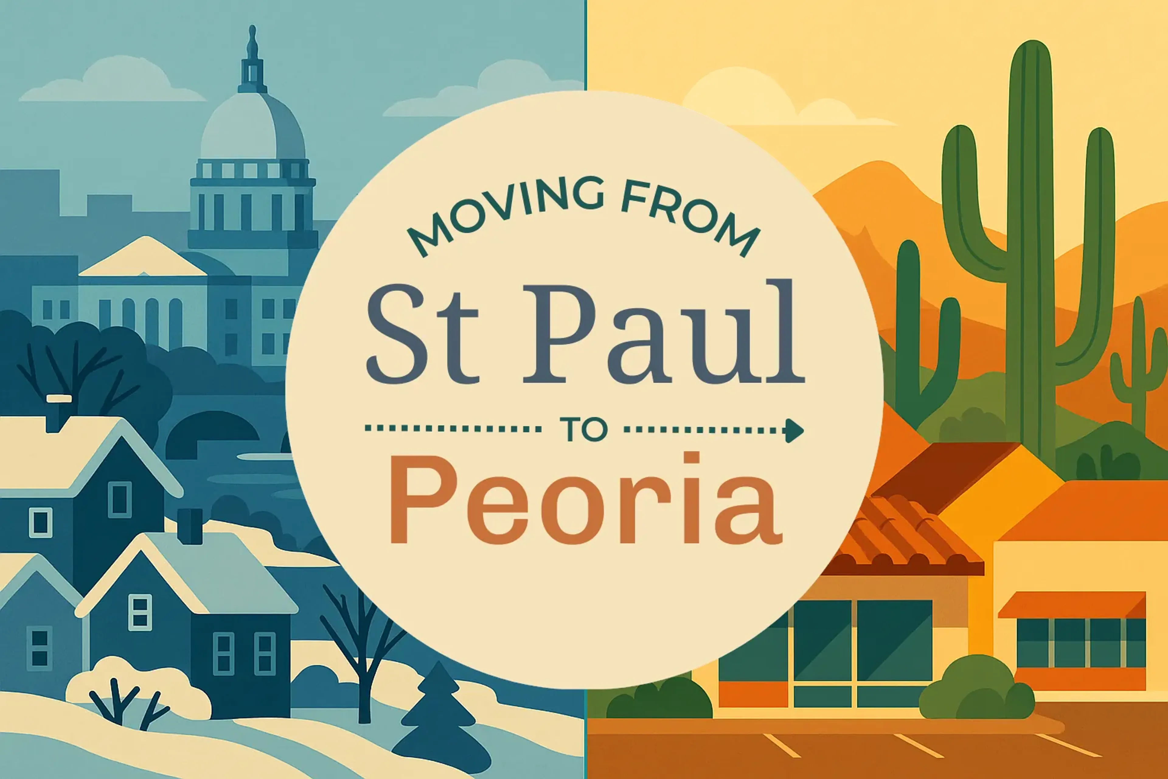 Side-by-side comparison of St. Paul to Peoria moving companies