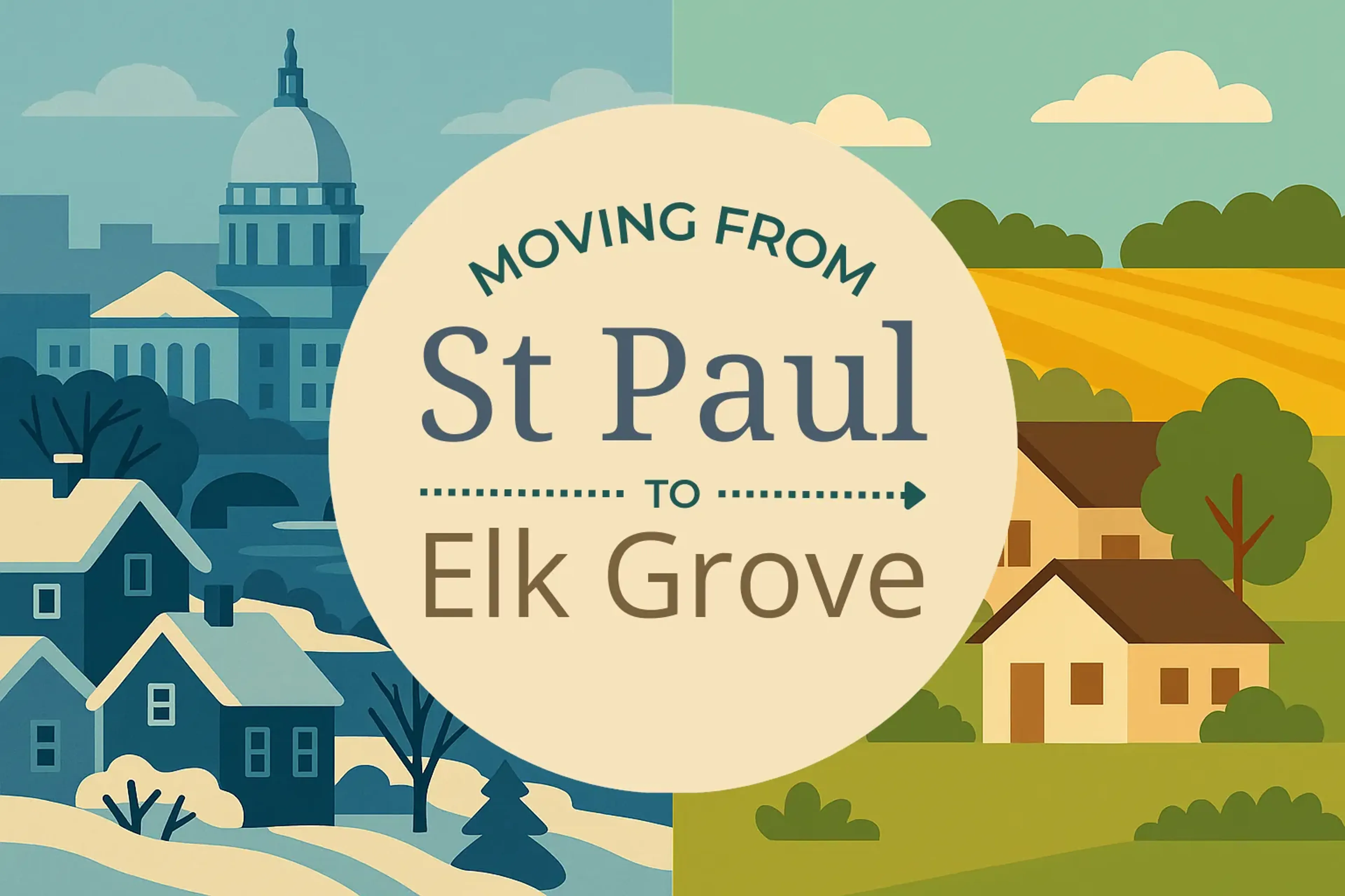 Side-by-side comparison of St. Paul to Elk Grove moving companies