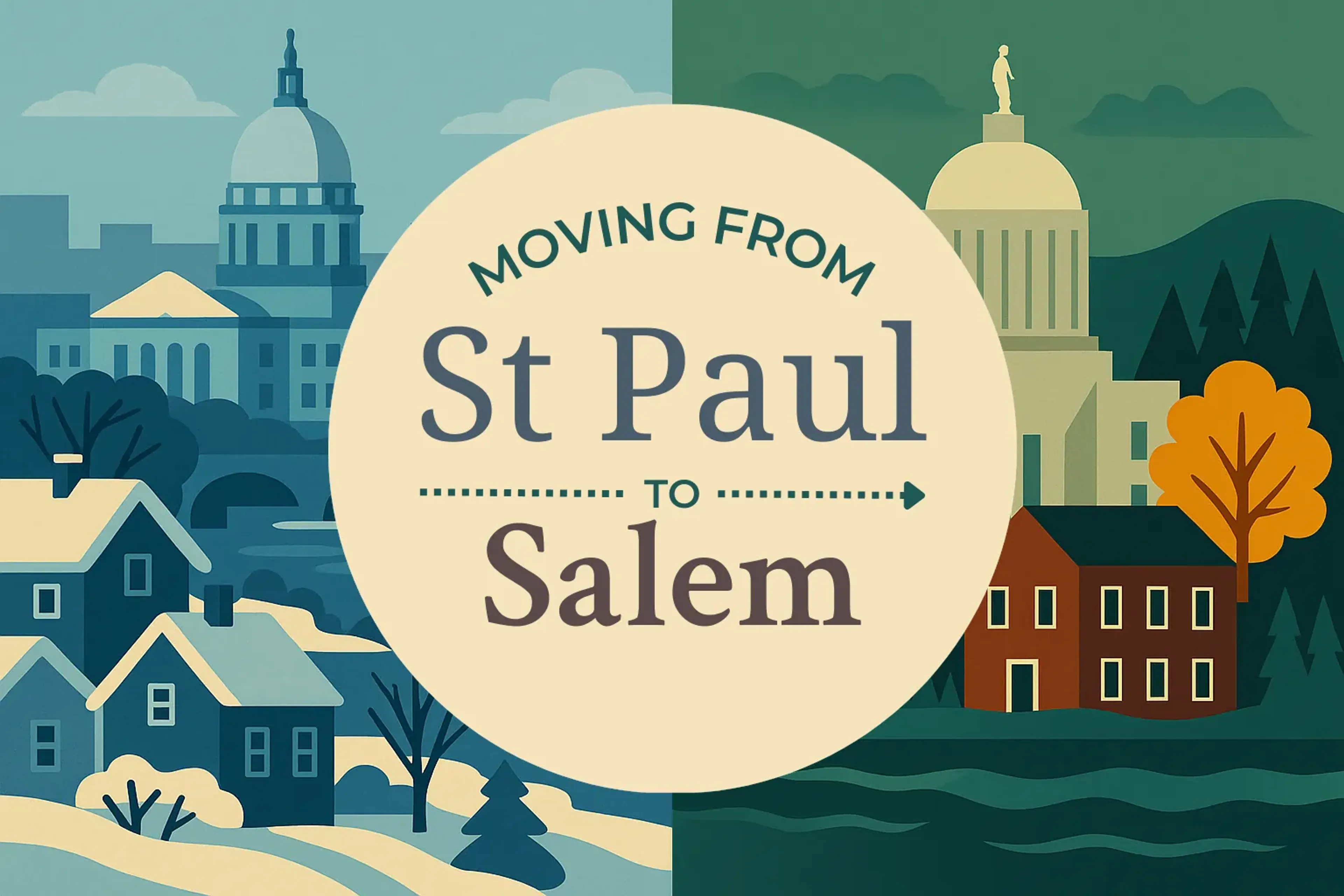 Side-by-side comparison of St. Paul to Salem moving companies