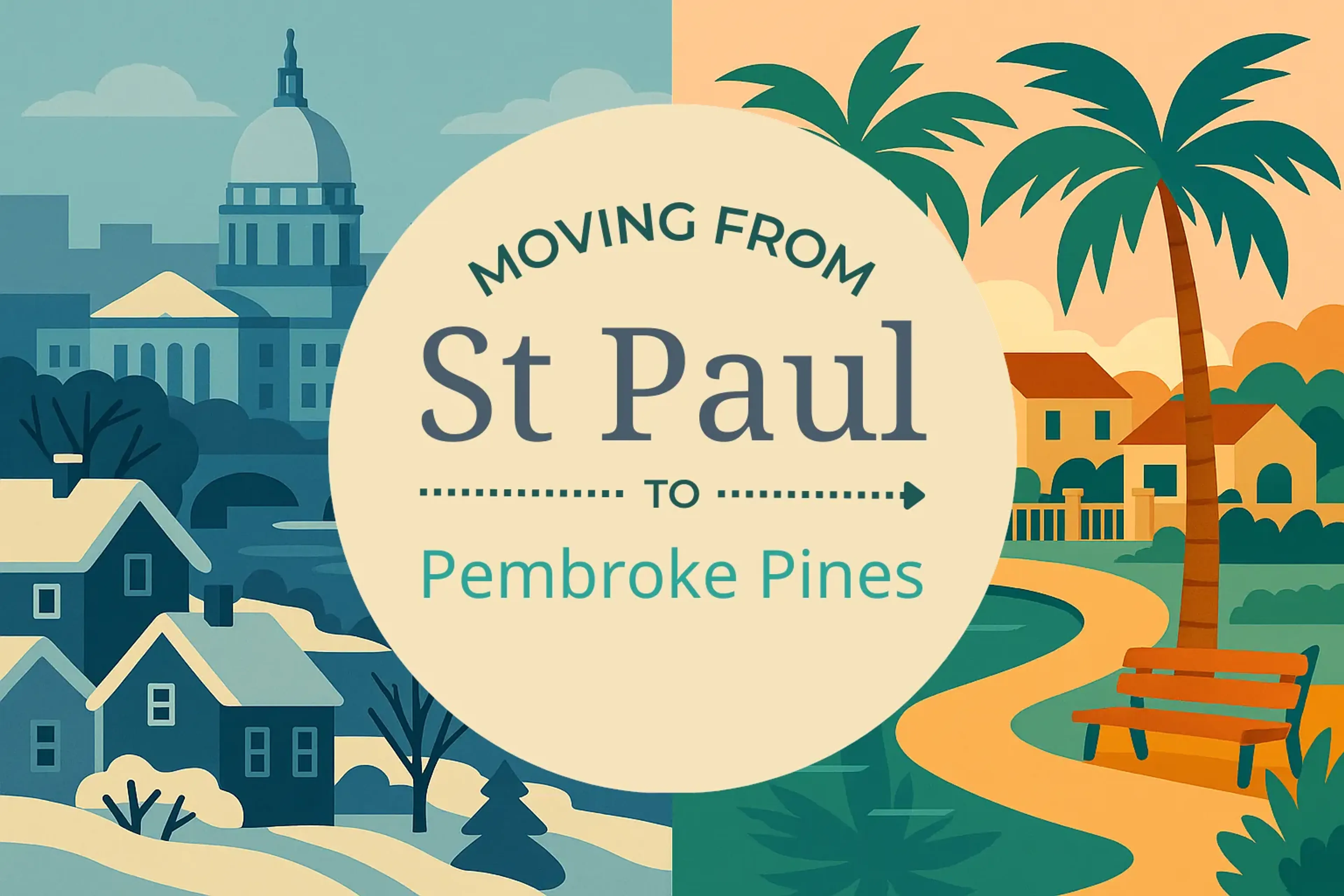Side-by-side comparison of St. Paul to Pembroke Pines moving companies
