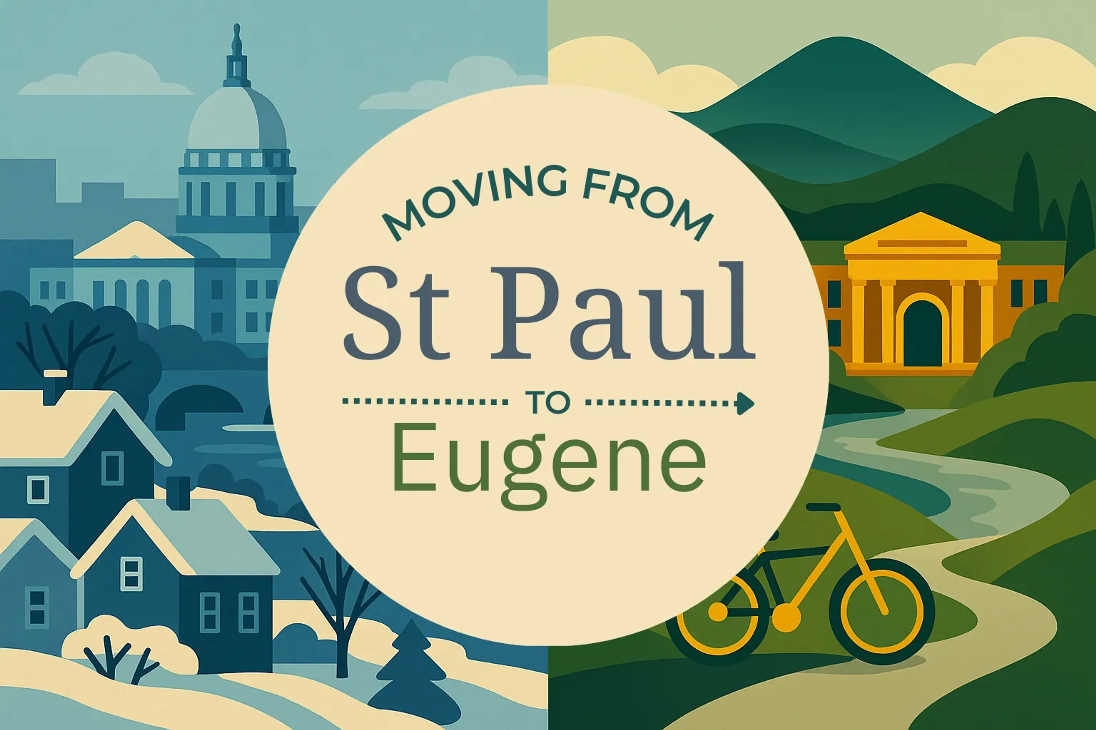 Side-by-side comparison of St. Paul to Eugene moving companies